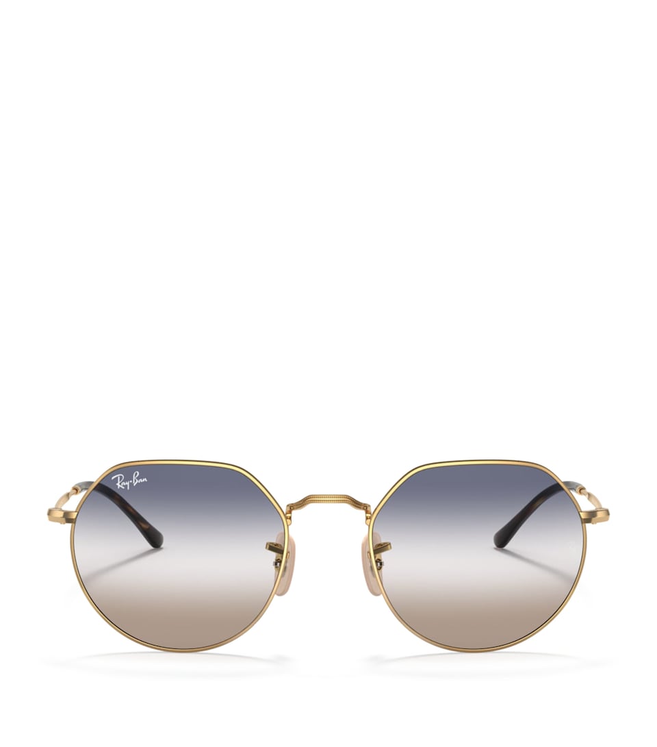 Ray-Ban Metal Jack Round Sunglasses Gold