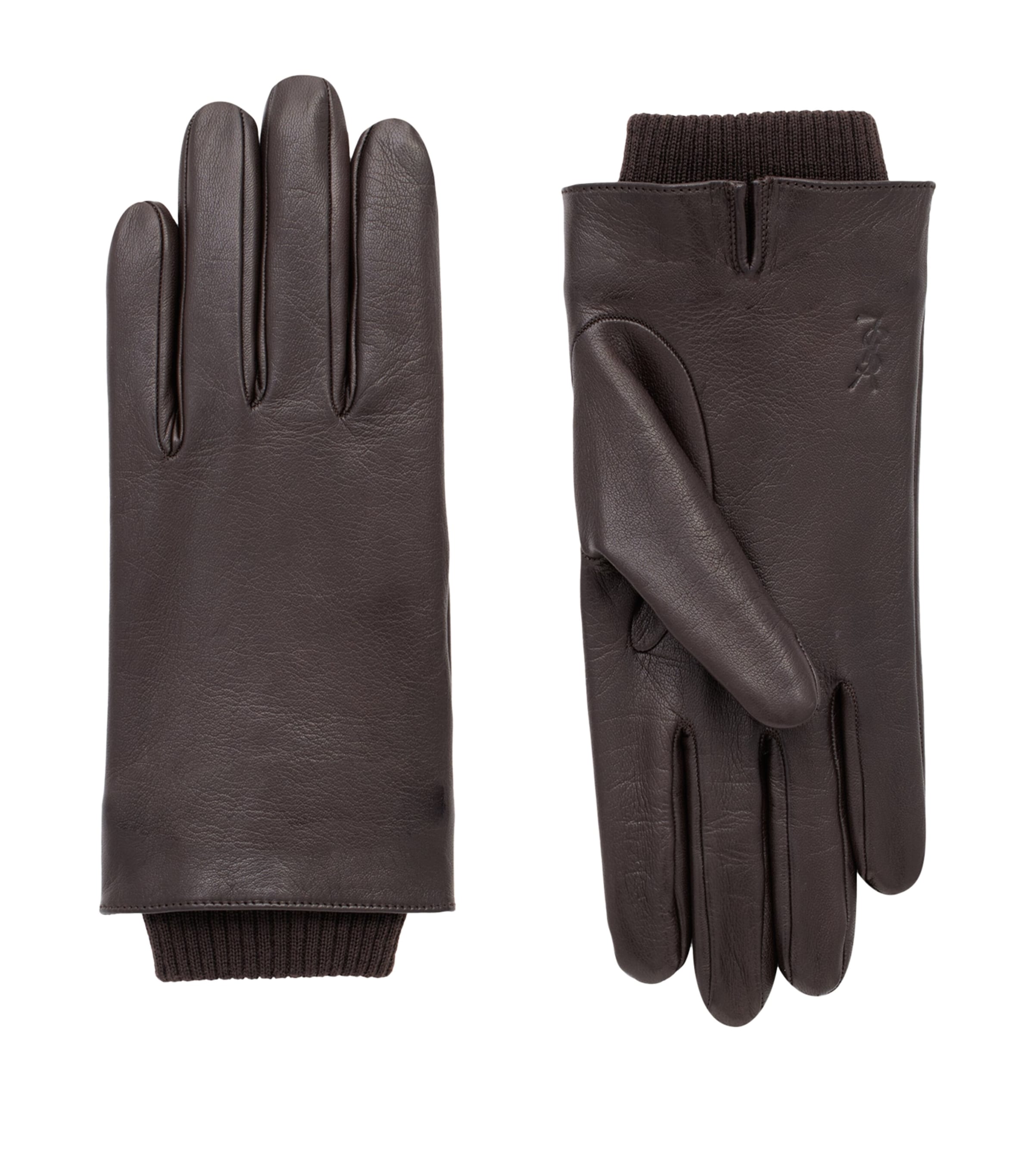 Leather Wool-Lined Cassandre Gloves