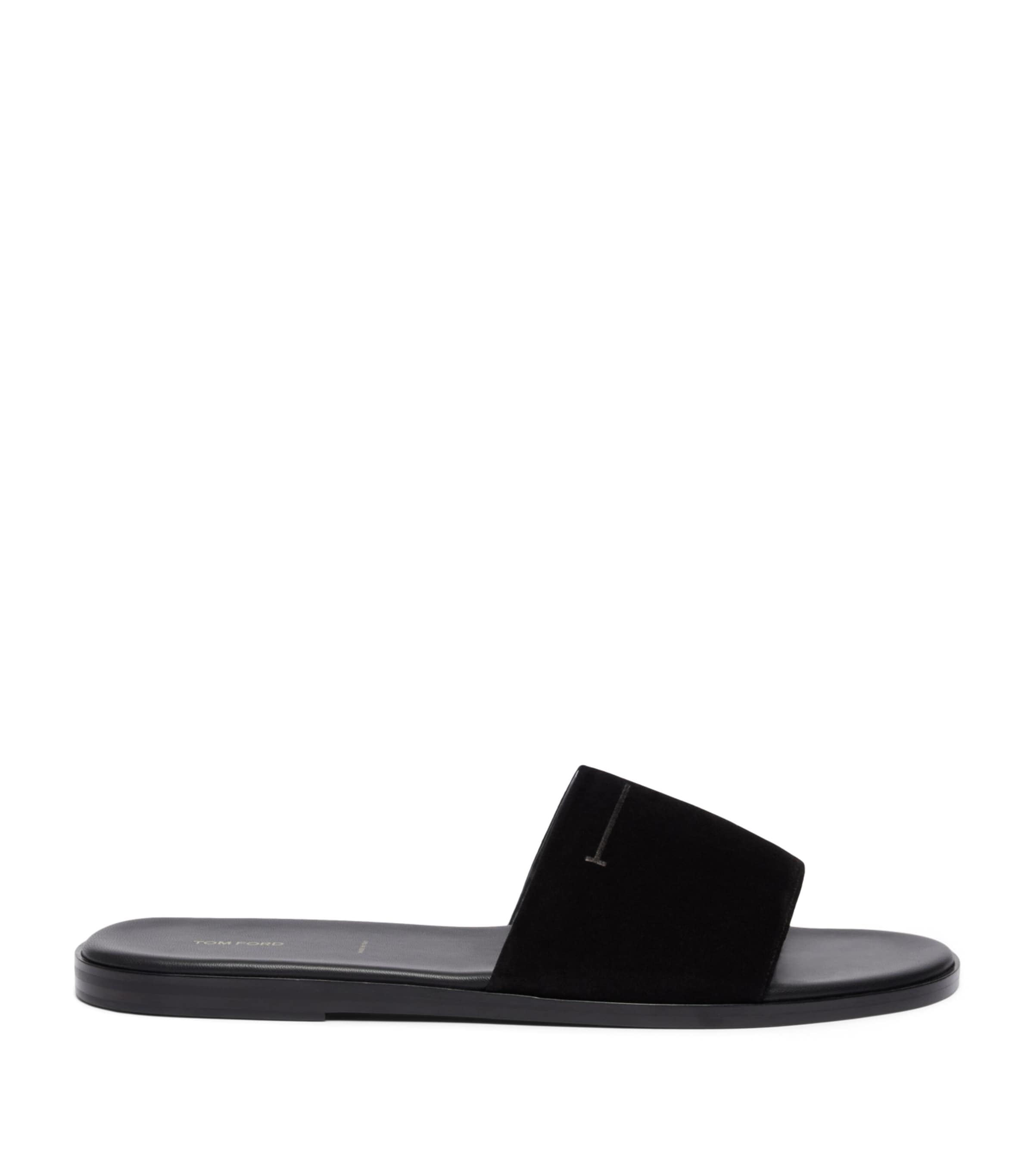 TOM FORD Suede T Slides Naa