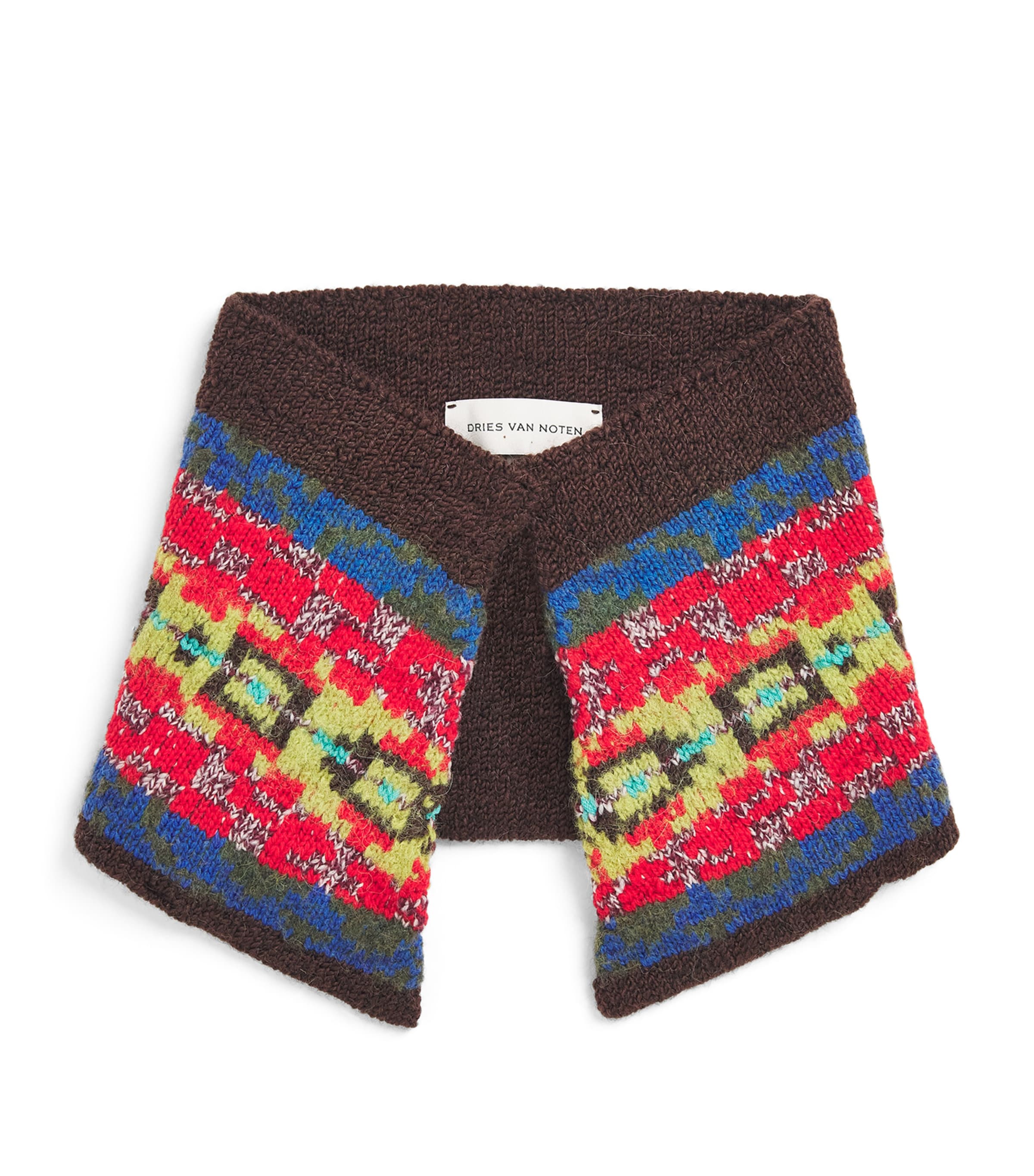 DRIES VAN NOTEN Wool-Alpaca-Blend Collar-Style Scarf