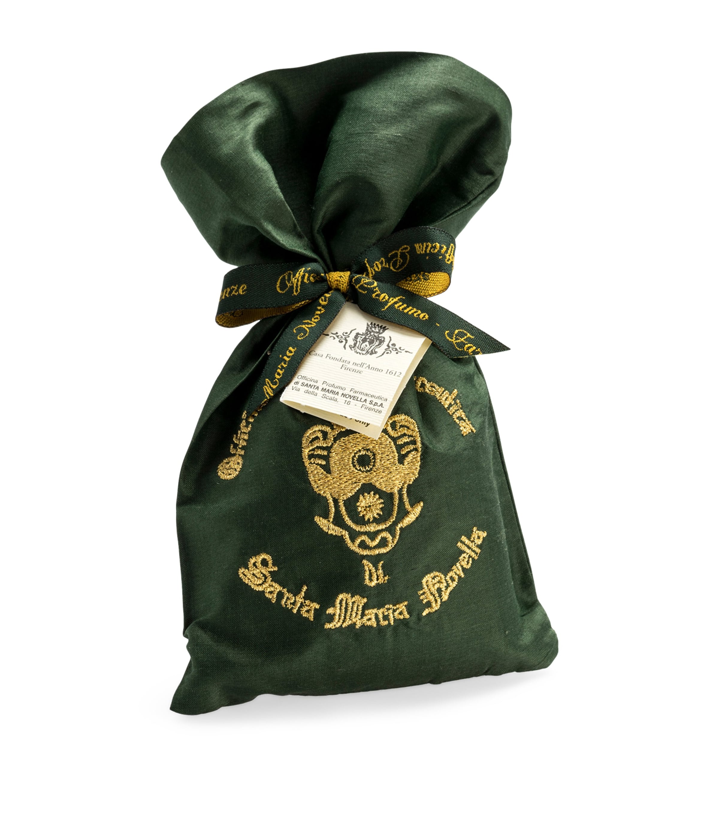 SANTA MARIA NOVELLA Pot Pourri Green Embroidered Silk Bag (40g)