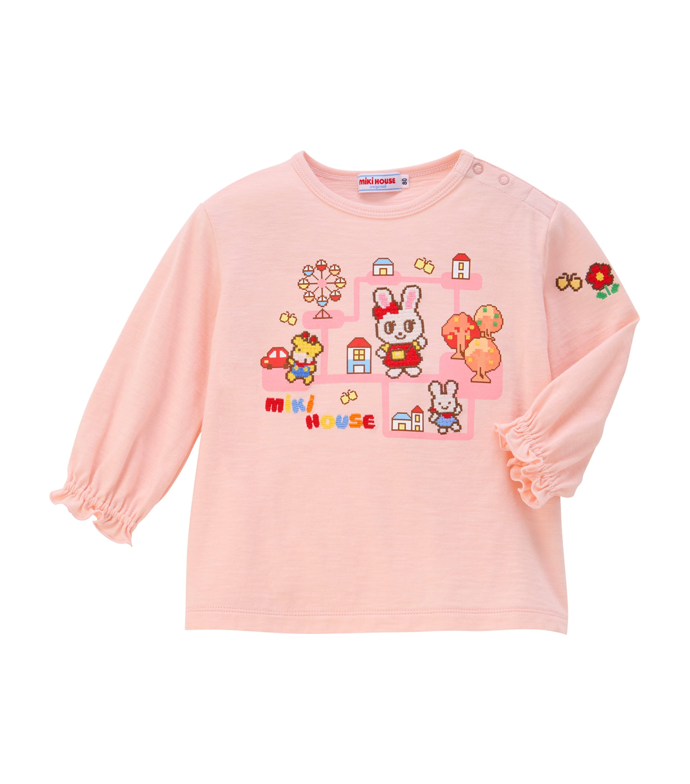 Miki House Cotton Embroidered T-Shirt (12 Months-7 Years)