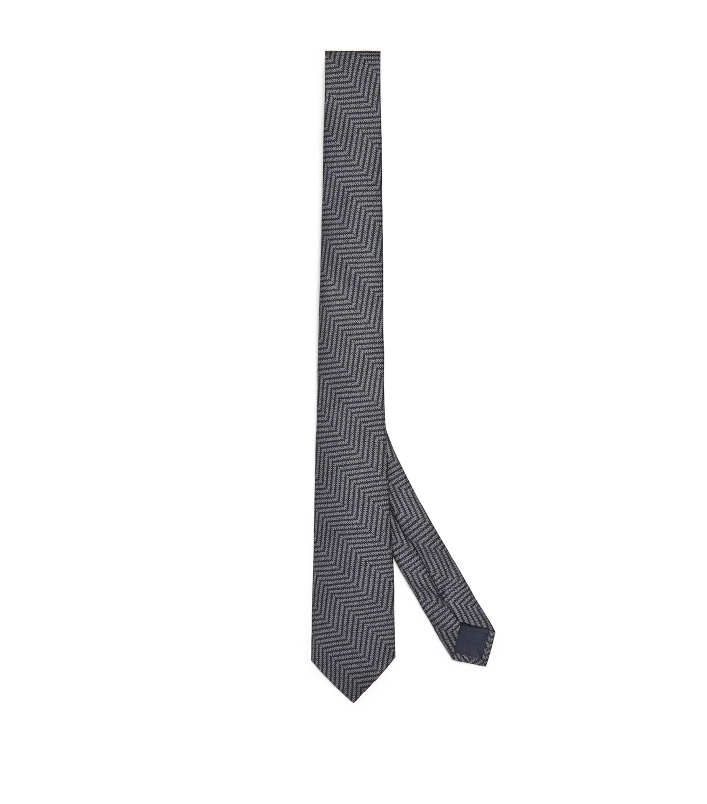 Silk Chevron Tie