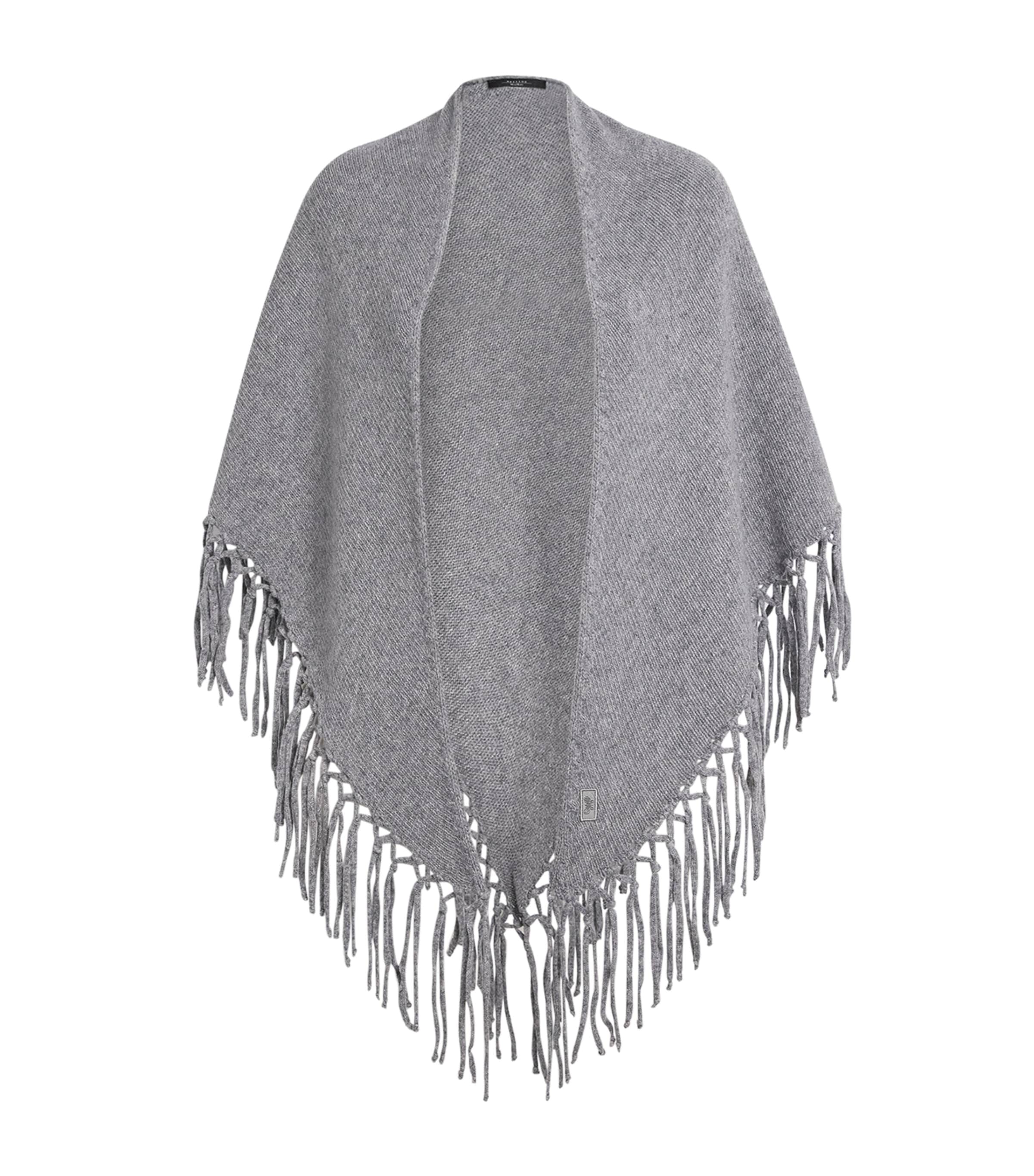 Virgin Wool Fringed Shawl