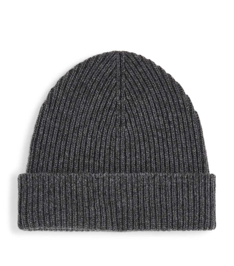 Cashmere Ribbed Beanie