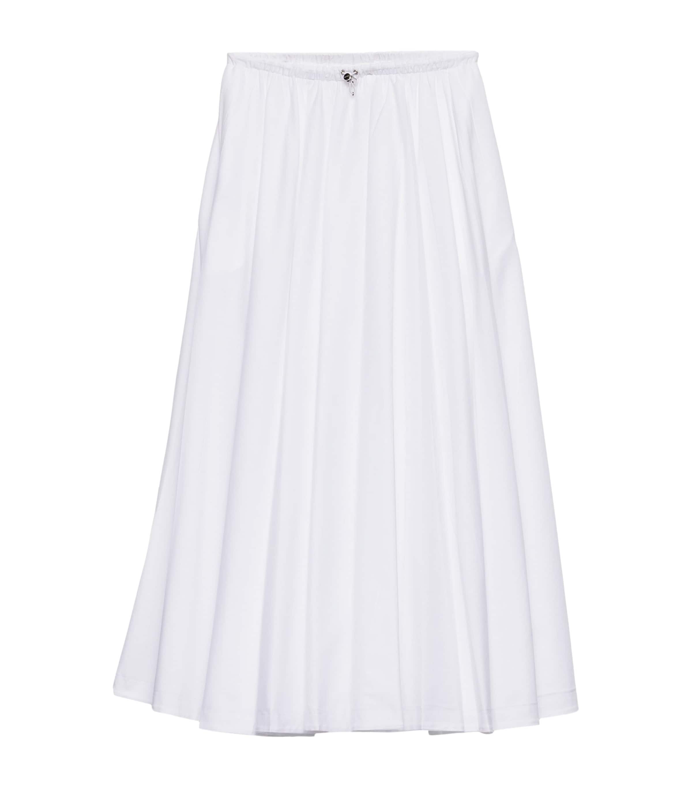 Prada Womens Cotton Reversible Maxi Skirt