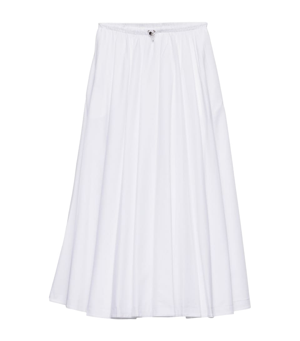Prada Womens Cotton Reversible Maxi Skirt