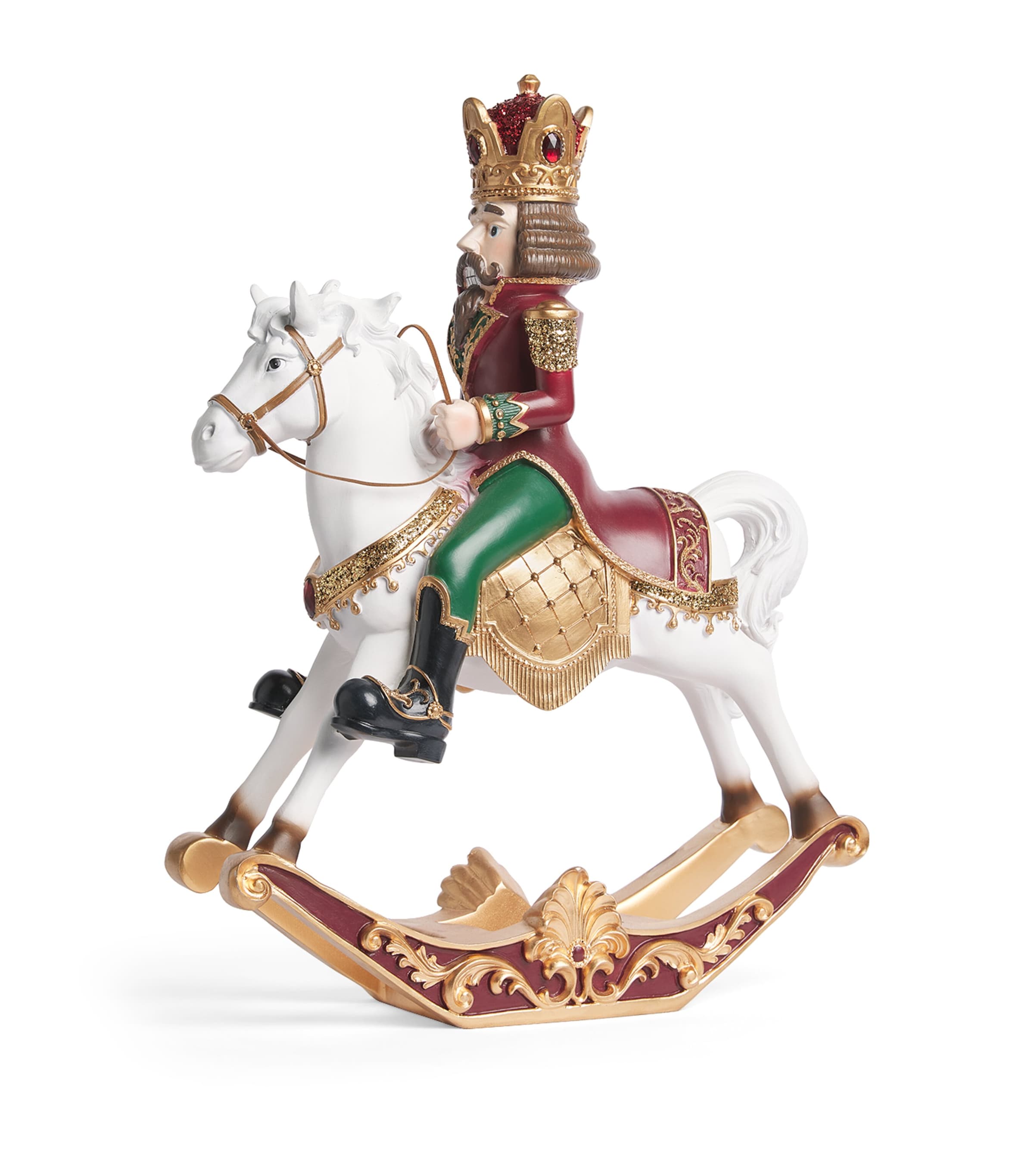 Harrods Nutcracker Rocking Horse Ornament Red