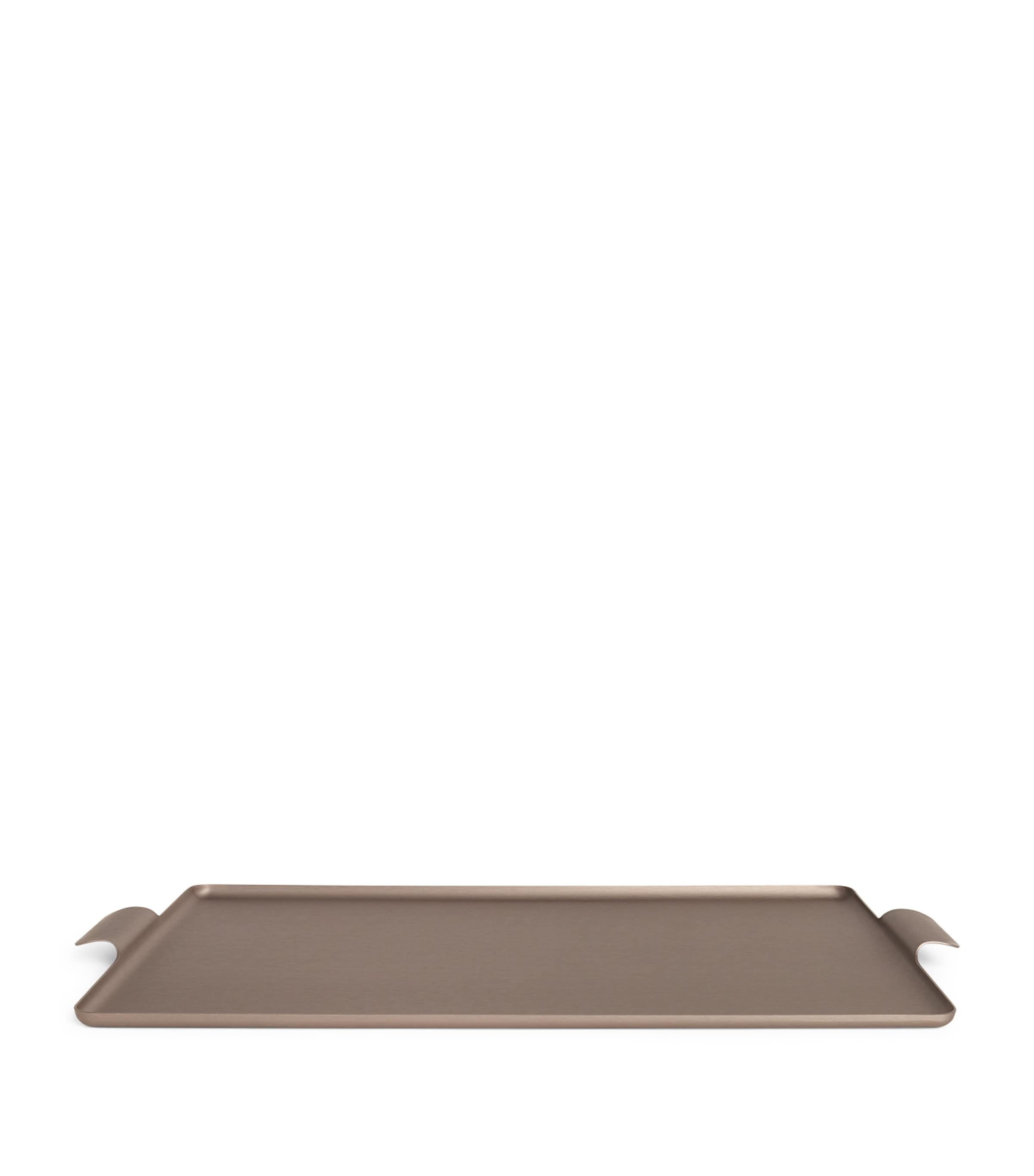Kaymet Pressed Serving Tray (32.5cm x 47cm) Mocha