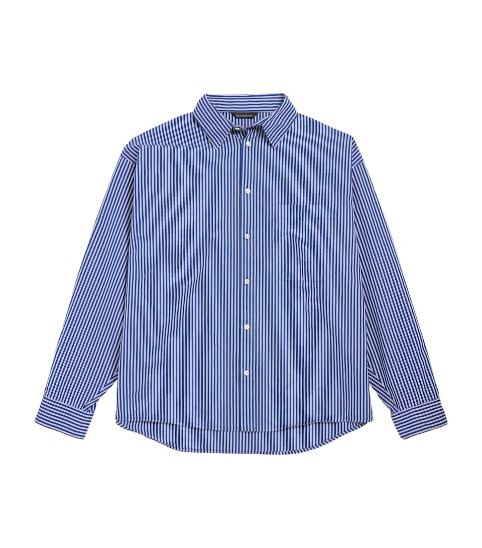 Cotton-Blend Striped Shirt