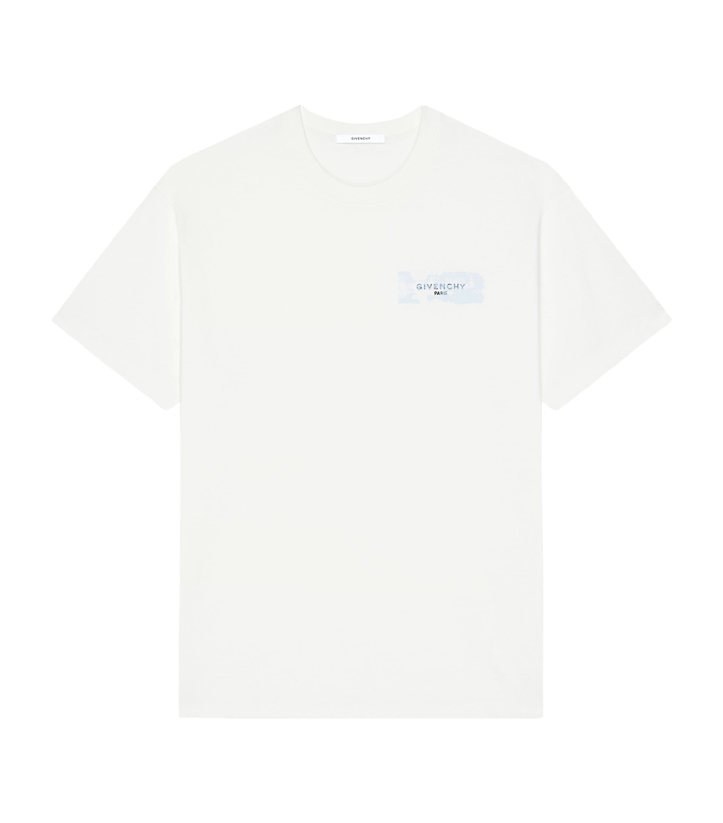 Givenchy Mens Cotton Logo-Tab T-Shirt
