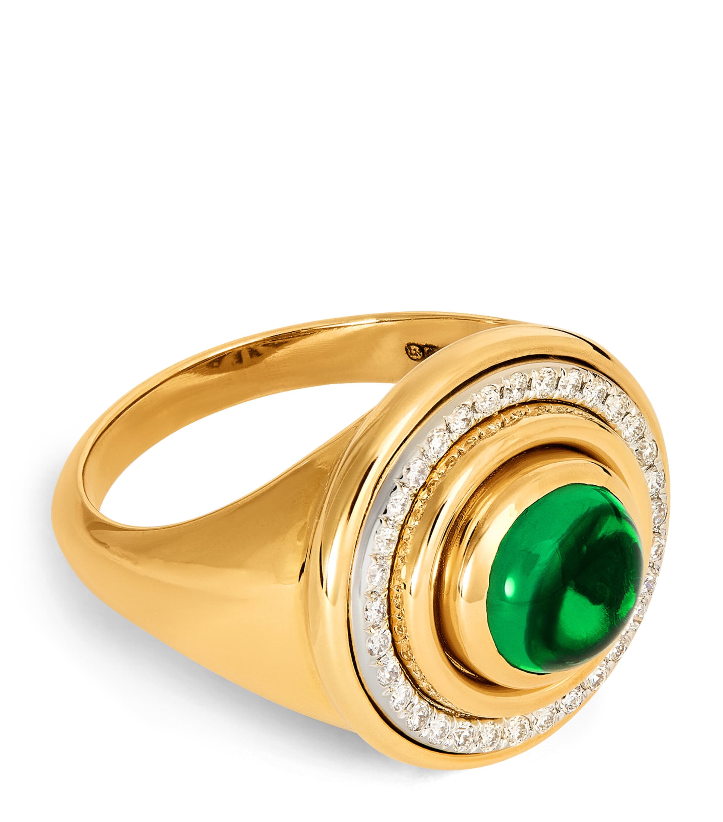 Yellow Gold, Diamond and Topaz Lot N*91 Ring