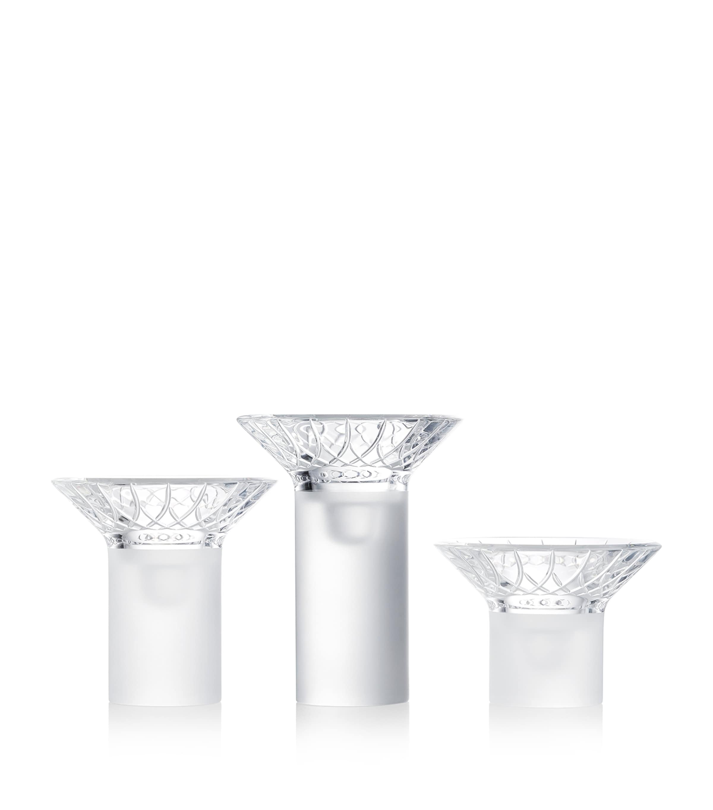 Waterford Crystal Lismore Arcus Candlesticks (Set of 3) Clear