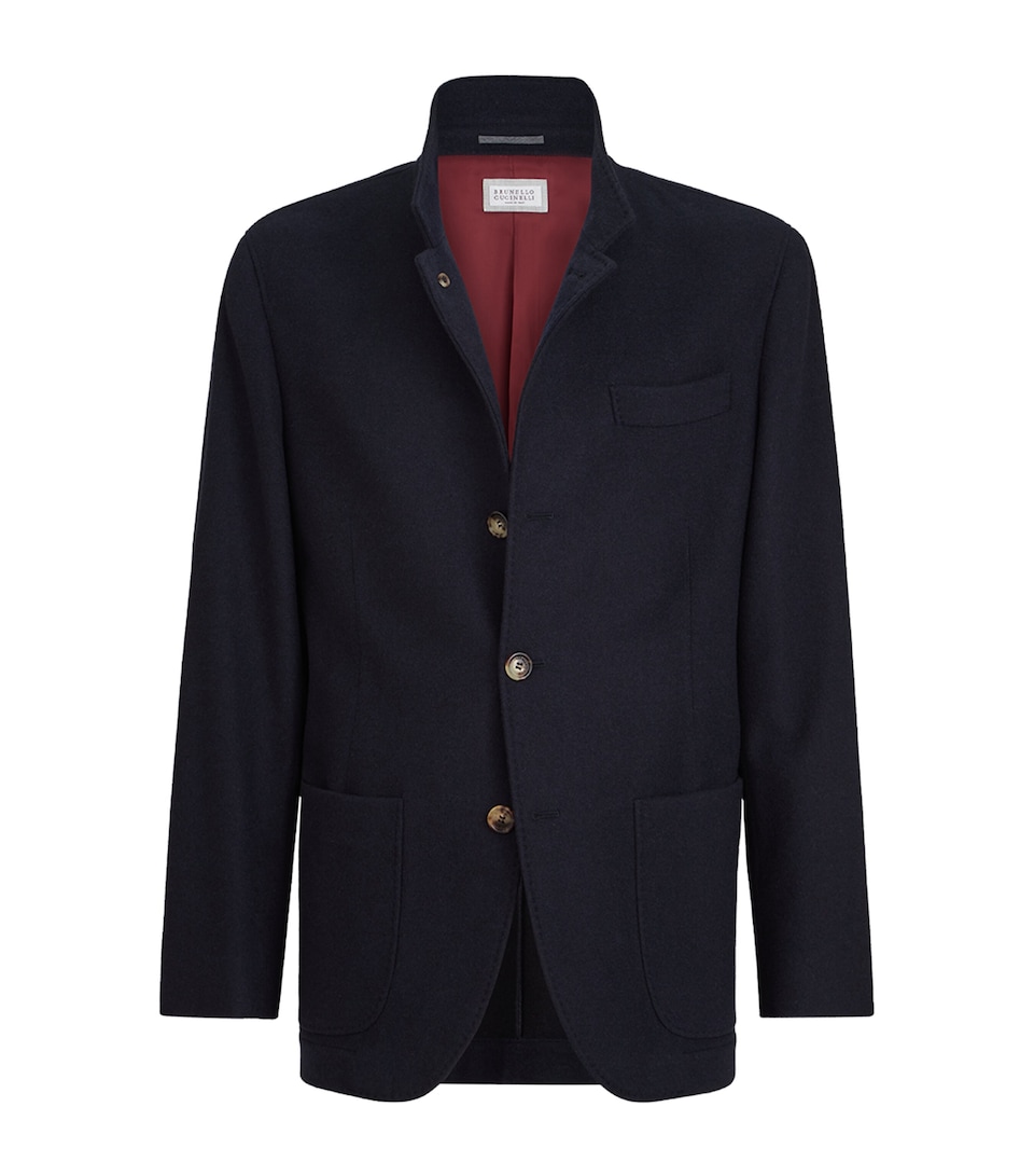 Brunello Cucinelli Mens Water-Resistant Cashmere Blazer