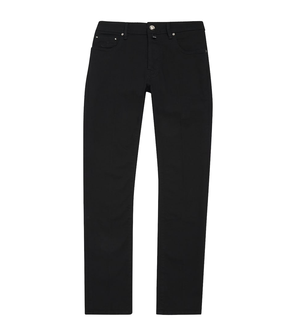 Jacob Cohën Mens Limited Edition Crocodile Skin-Patch Bard Slim Jeans