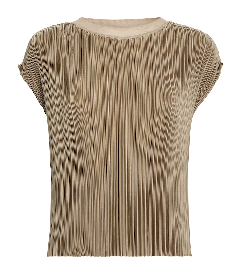 Satin Pleated Cedre Top