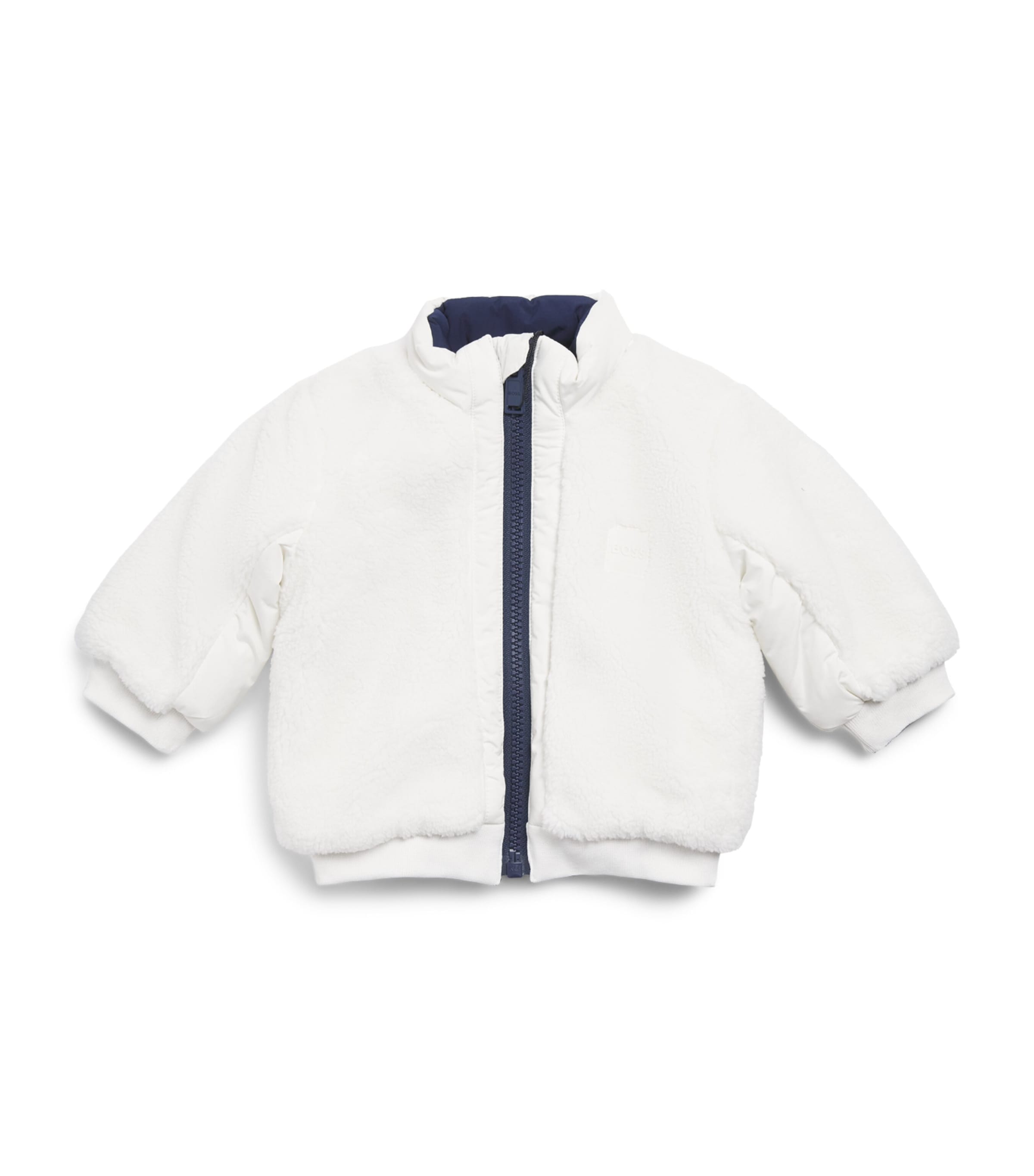 BOSS Kidswear Reversible Puffer Jacket (3 Months-3 Years) Ivory