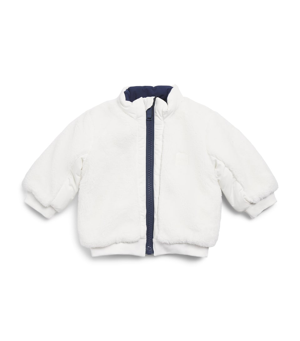 BOSS Kidswear Reversible Puffer Jacket (3 Months-3 Years) Ivory