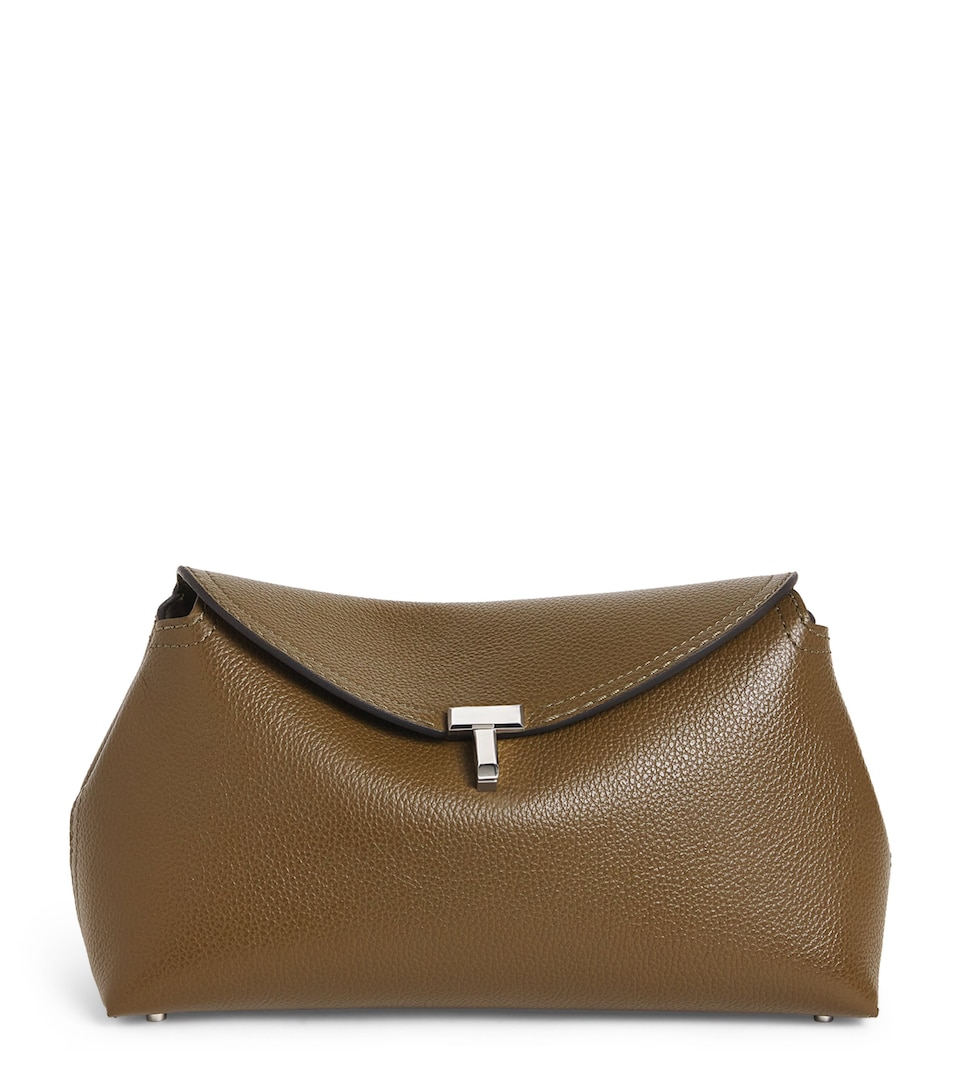 Mini Leather T-Lock Top-Handle Bag