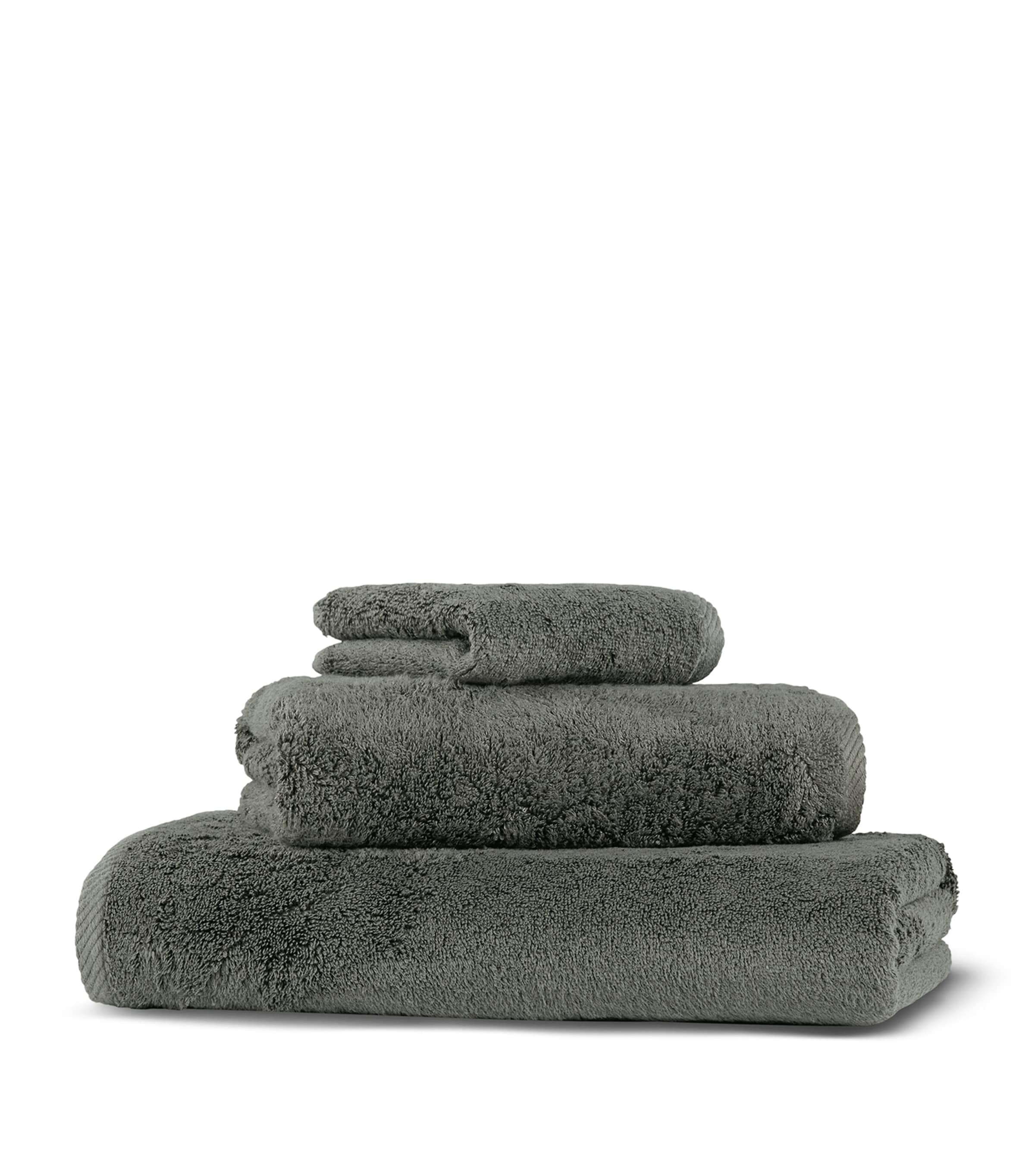 Hamam Organic Cotton-Modal Glam Guest Towel (30cm x 40cm) Moss