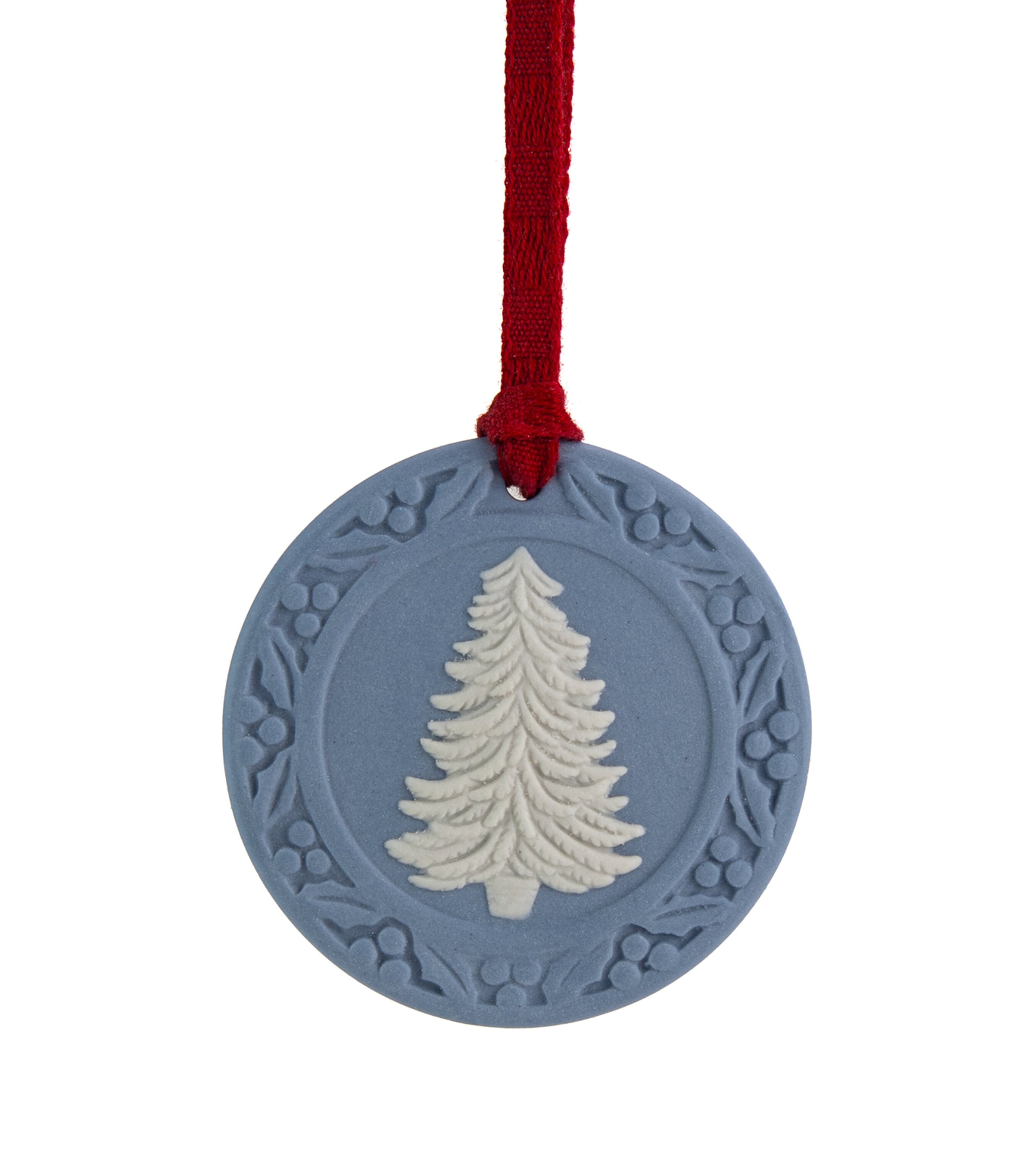 Wedgwood Jasperware Festive Tree Decoration Blue / White