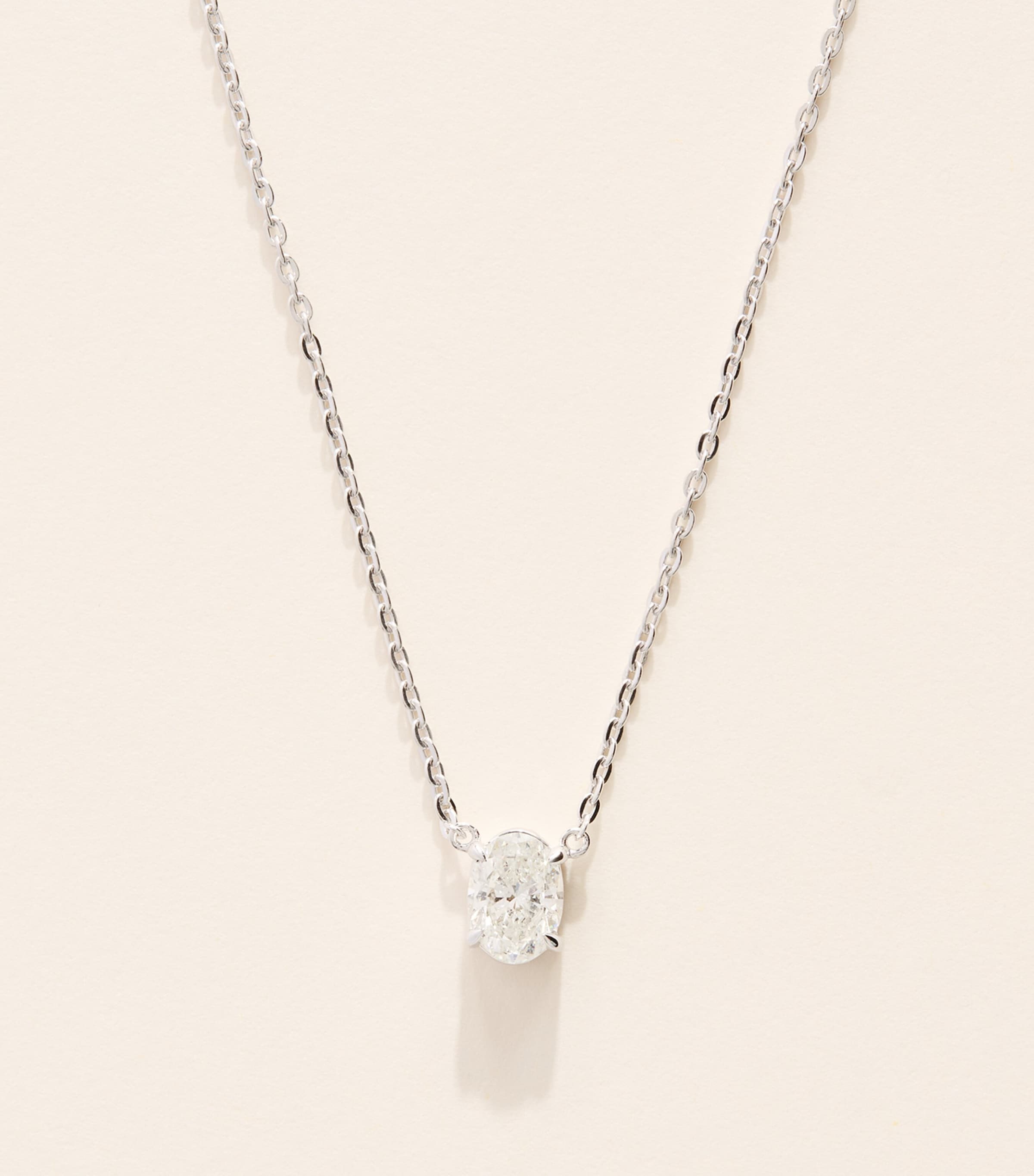 Harrods White Gold and Diamond Chain Necklace (0.75ctw) White Gold