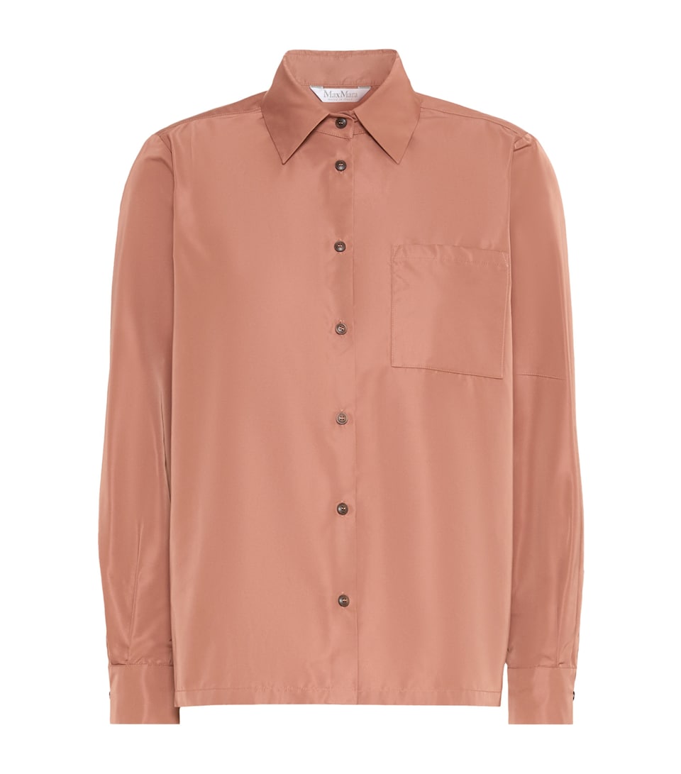 Max Mara Womens Long-Sleeve Shirt Antique Rose