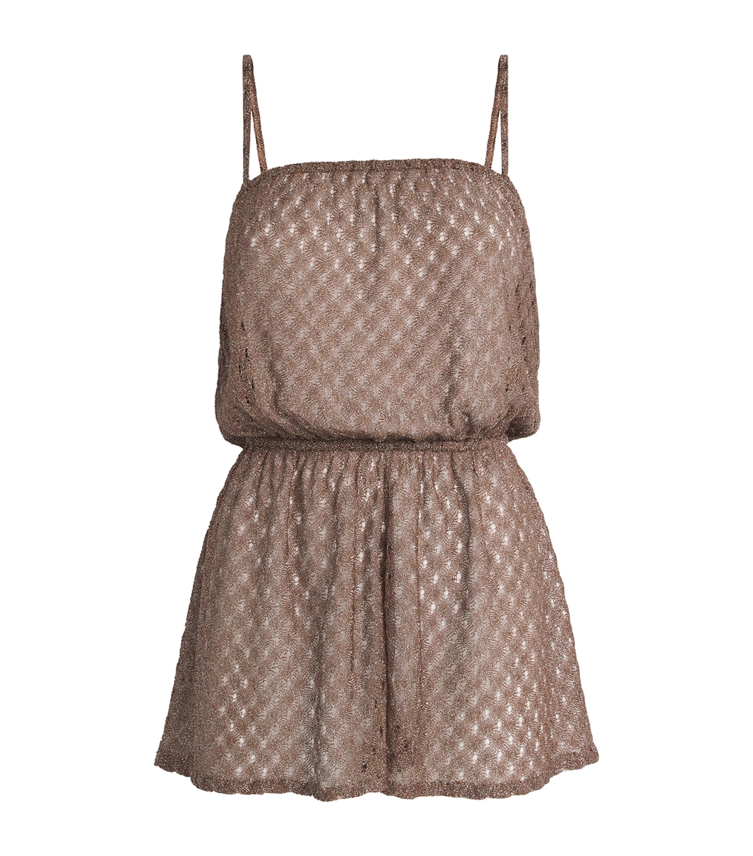 Metallic-Trim Playsuit