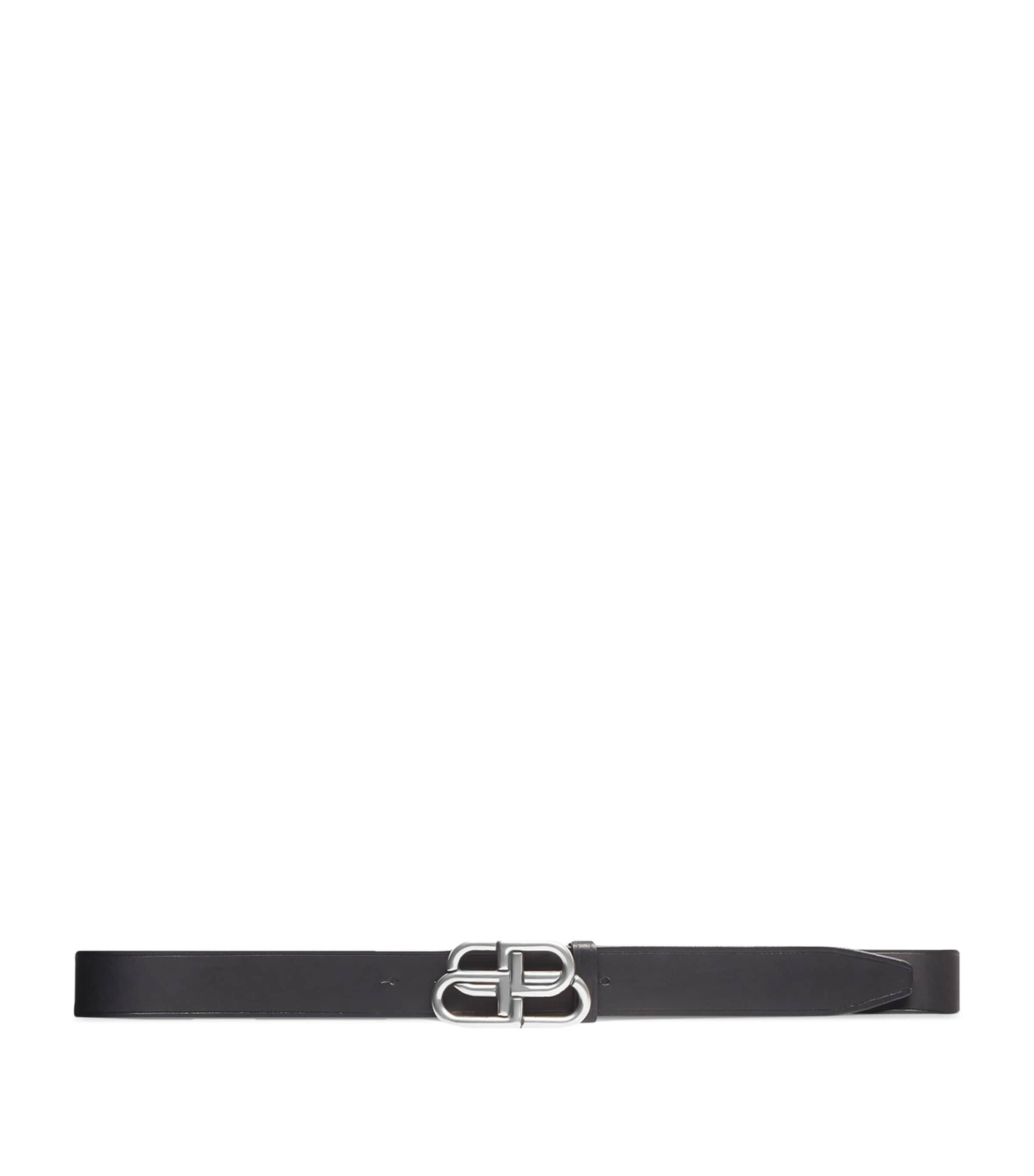 Balenciaga Leather Logo Belt
