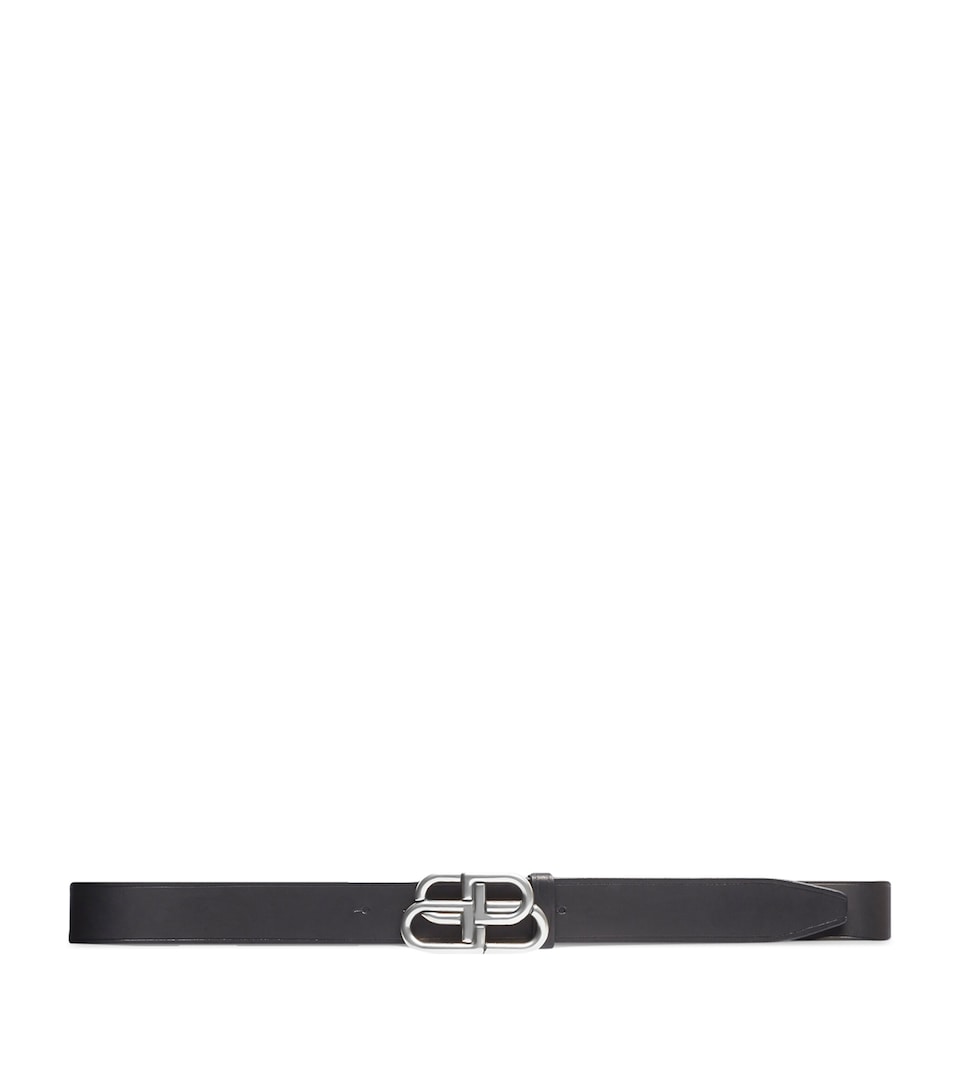 Balenciaga Leather Logo Belt