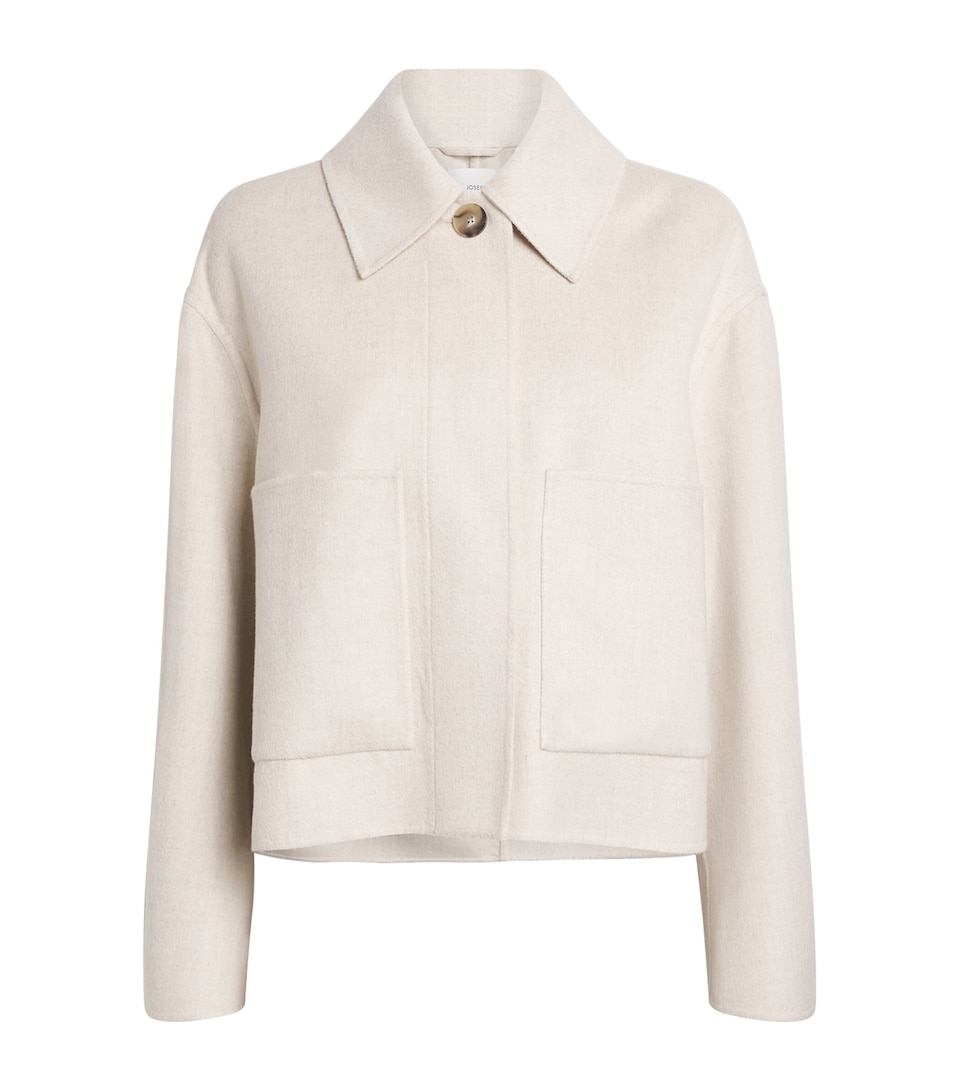 Wool-Silk Cropped Kalaa Jacket