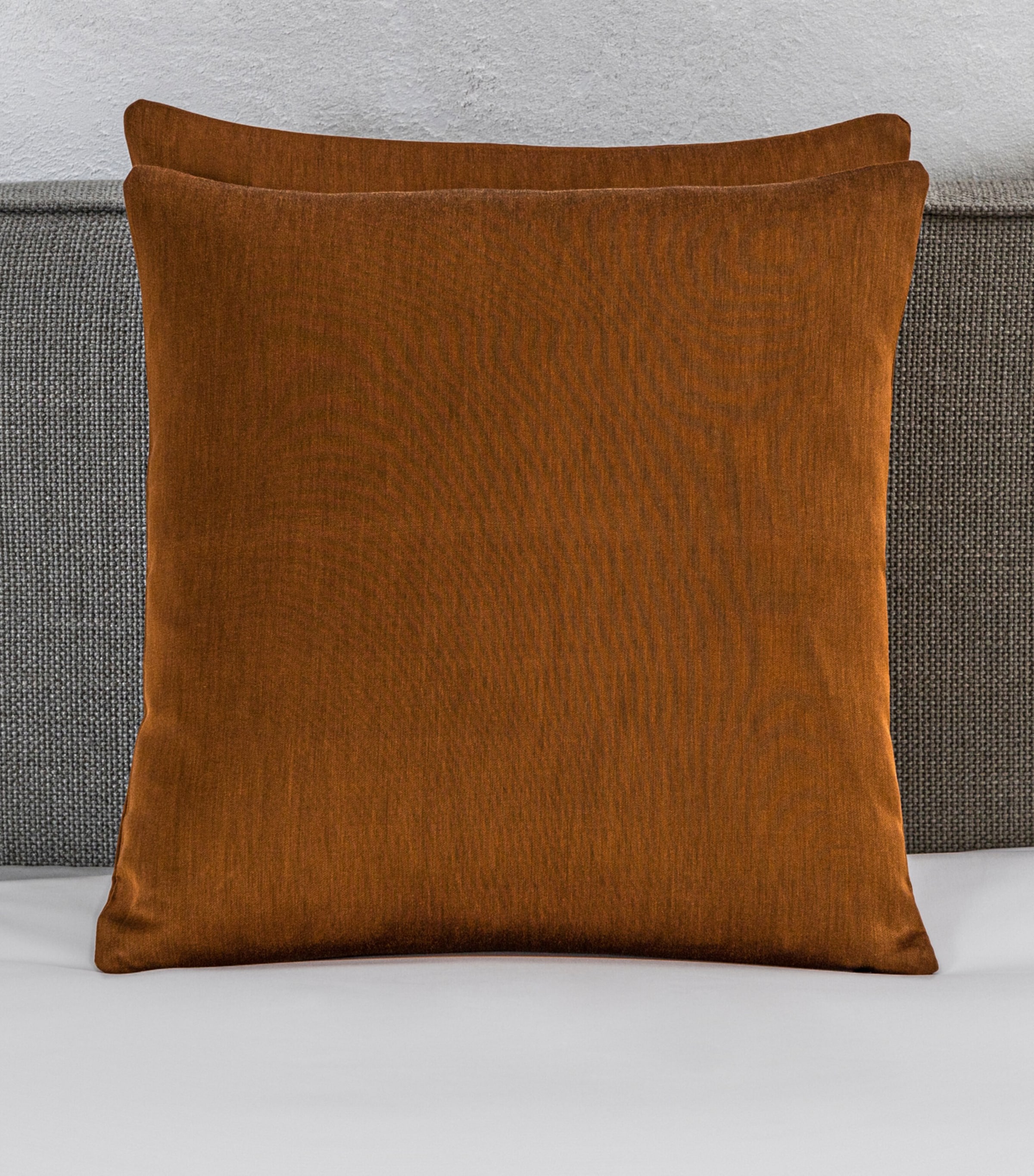 Frette Passepartout Decorative Cushion (50cm x 50cm) Rust