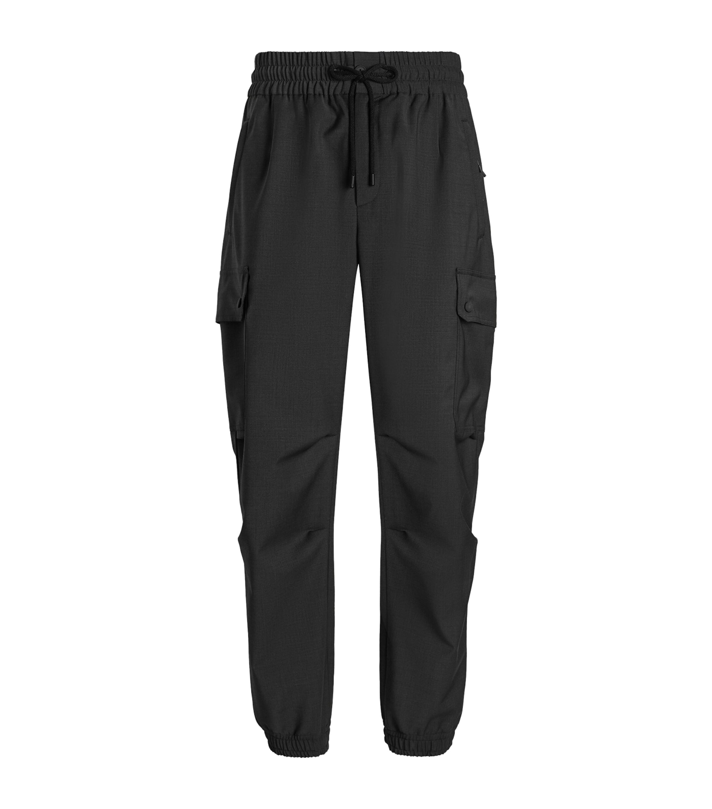 Wool-Blend Cargo Trousers