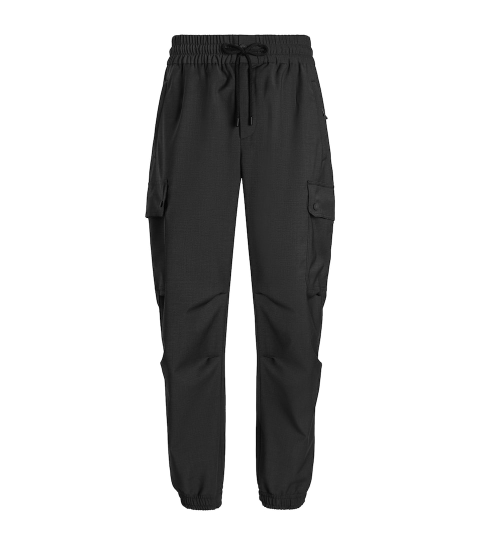 Wool-Blend Cargo Trousers