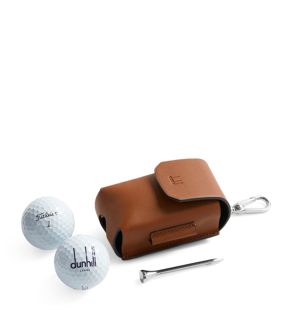 Leather Double Golf Ball Case