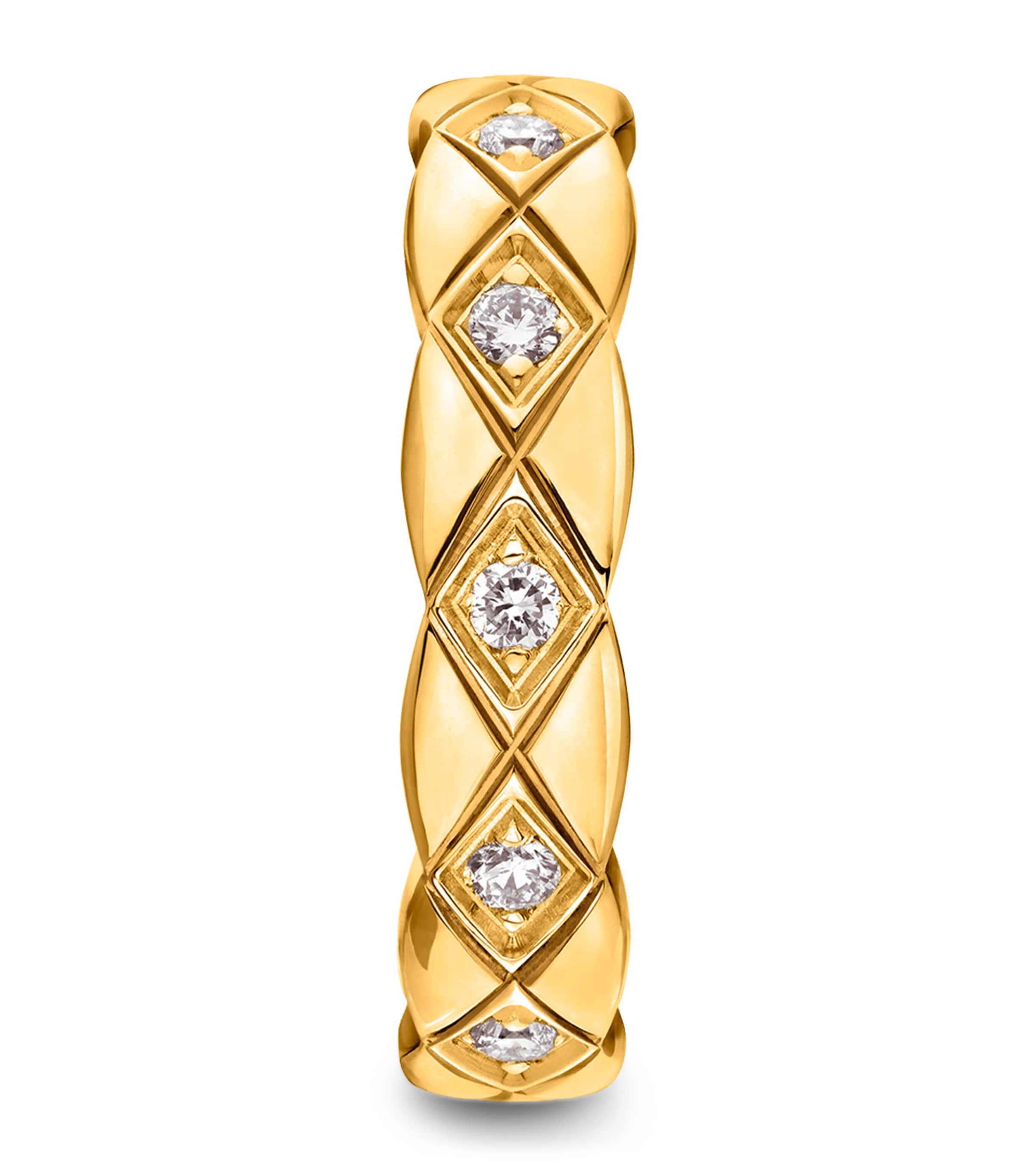 Yellow Gold and Diamond Coco Crush Single Earring