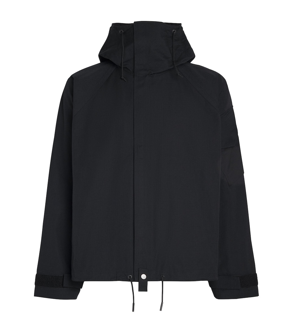 COLE BUXTON Mens Cotton Windbreaker Black