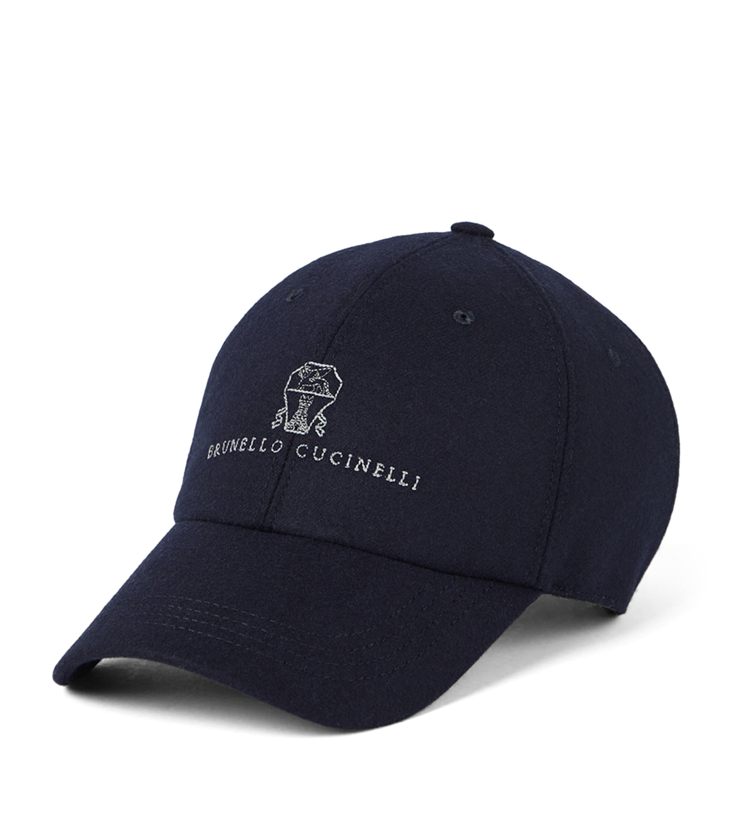 Brunello Cucinelli Virgin Wool Logo Cap