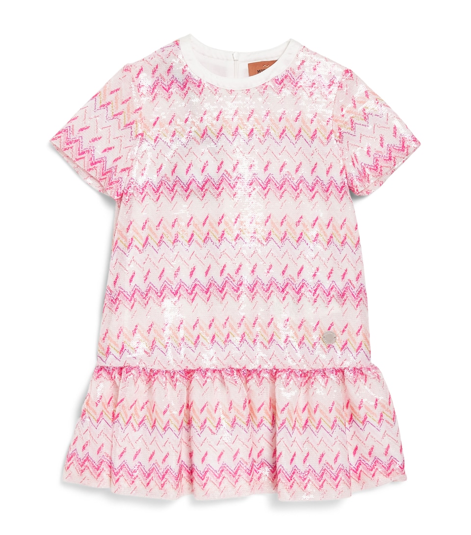 Sequinned Zigzag Dress (4-14 Years)