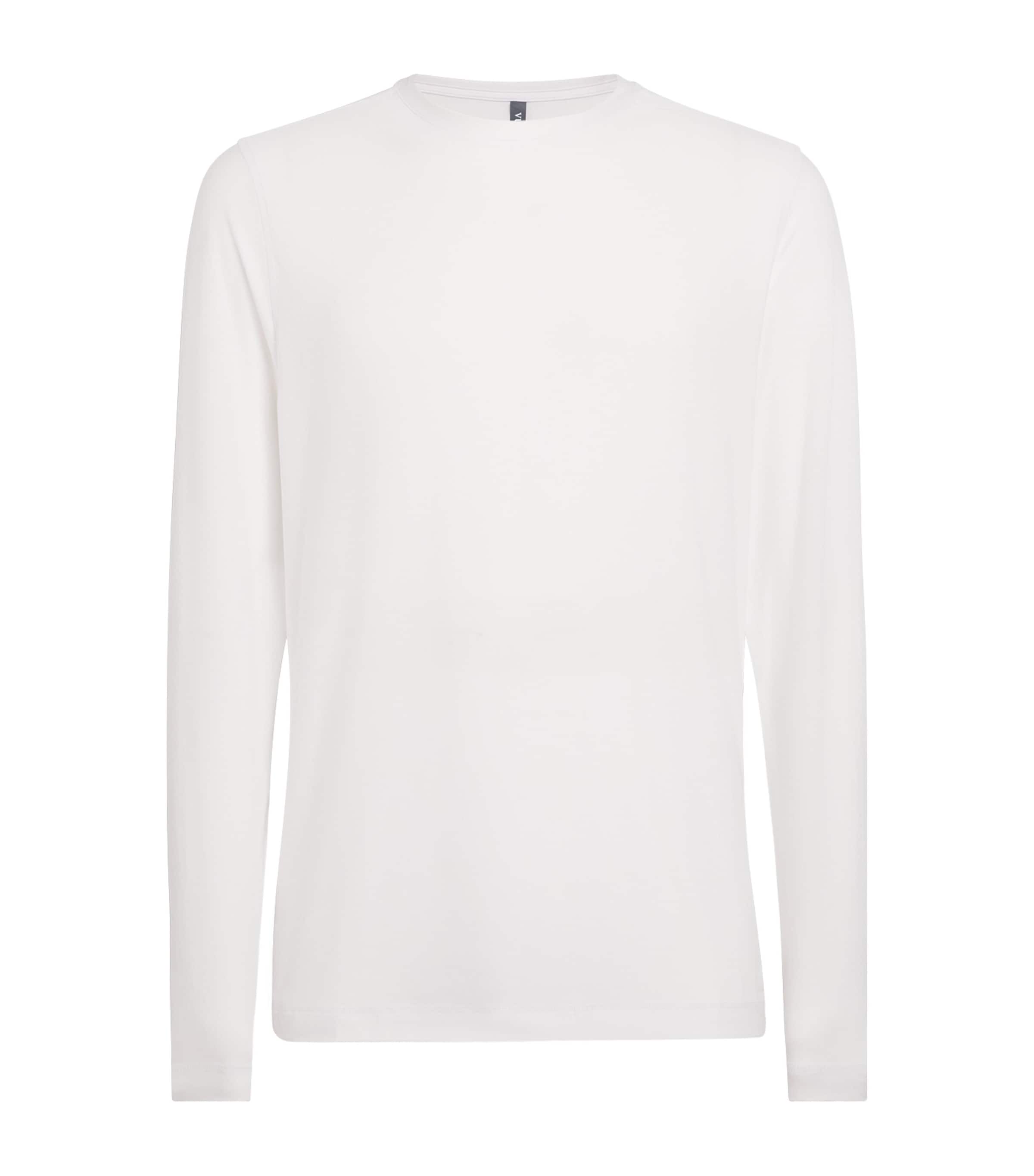 VUORI Mens Strato Tech Long-Sleeve T-Shirt Wht White