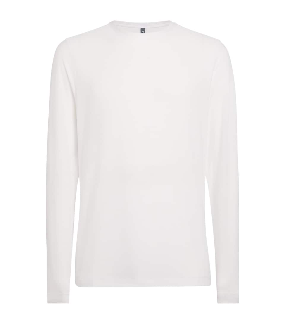 VUORI Mens Strato Tech Long-Sleeve T-Shirt Wht White