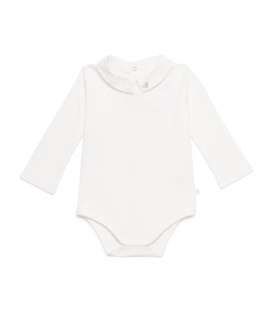 Pima Cotton Embroidered Bodysuit (Newborn-24 Months)