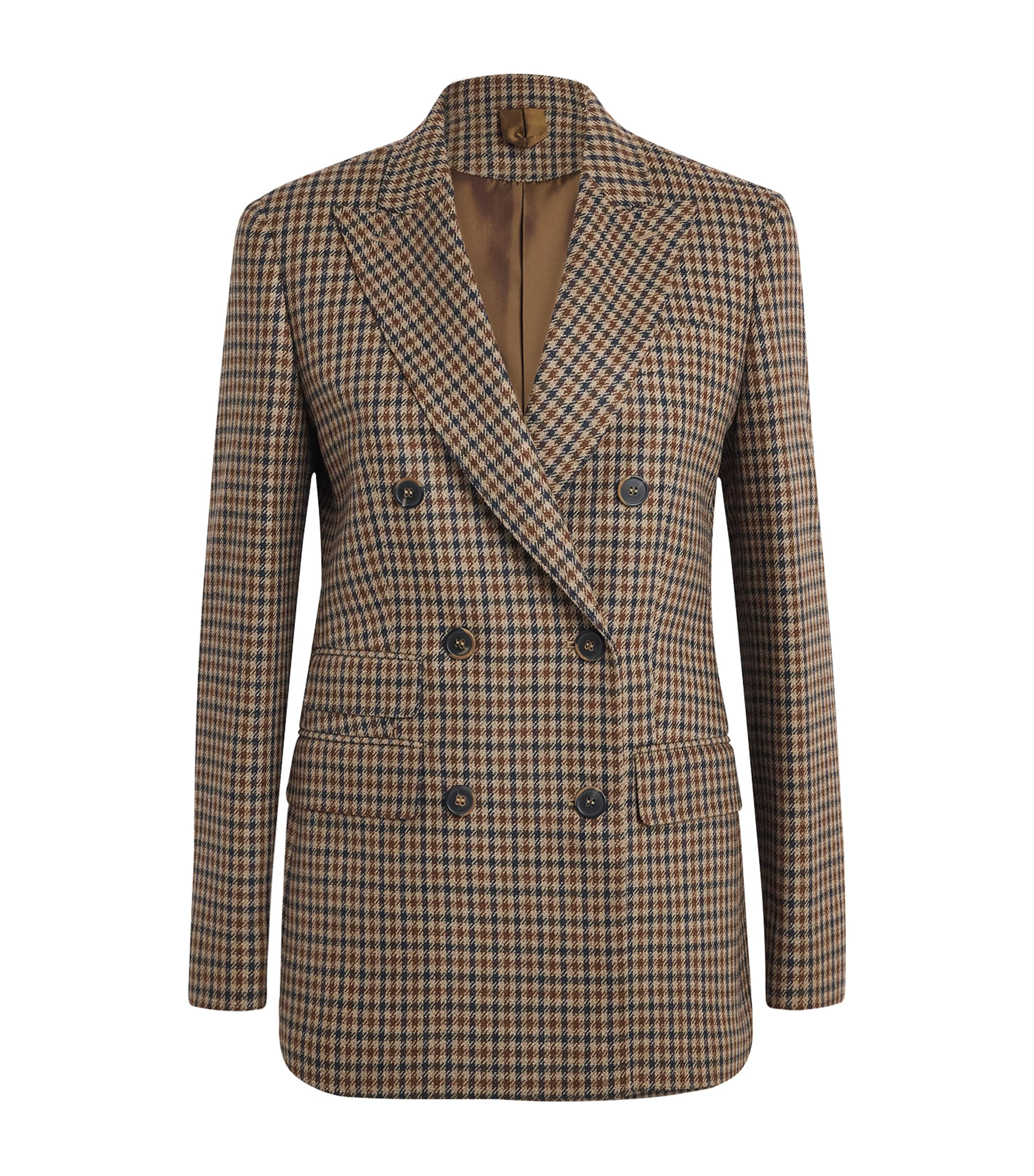 Max Mara Womens Virgin Wool Blazer Beige