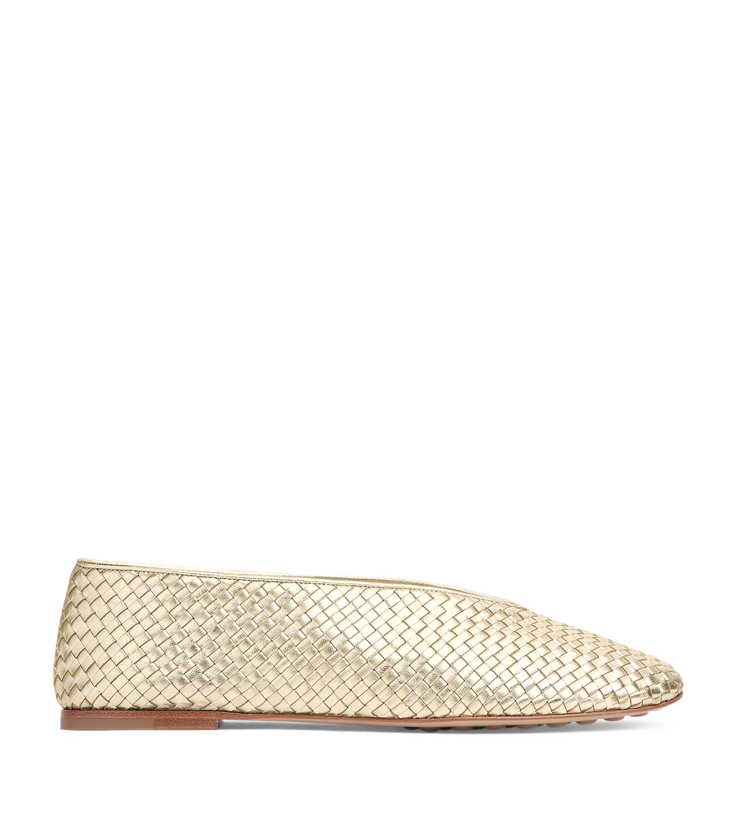 Metallic Leather Rosa Ballet Flats