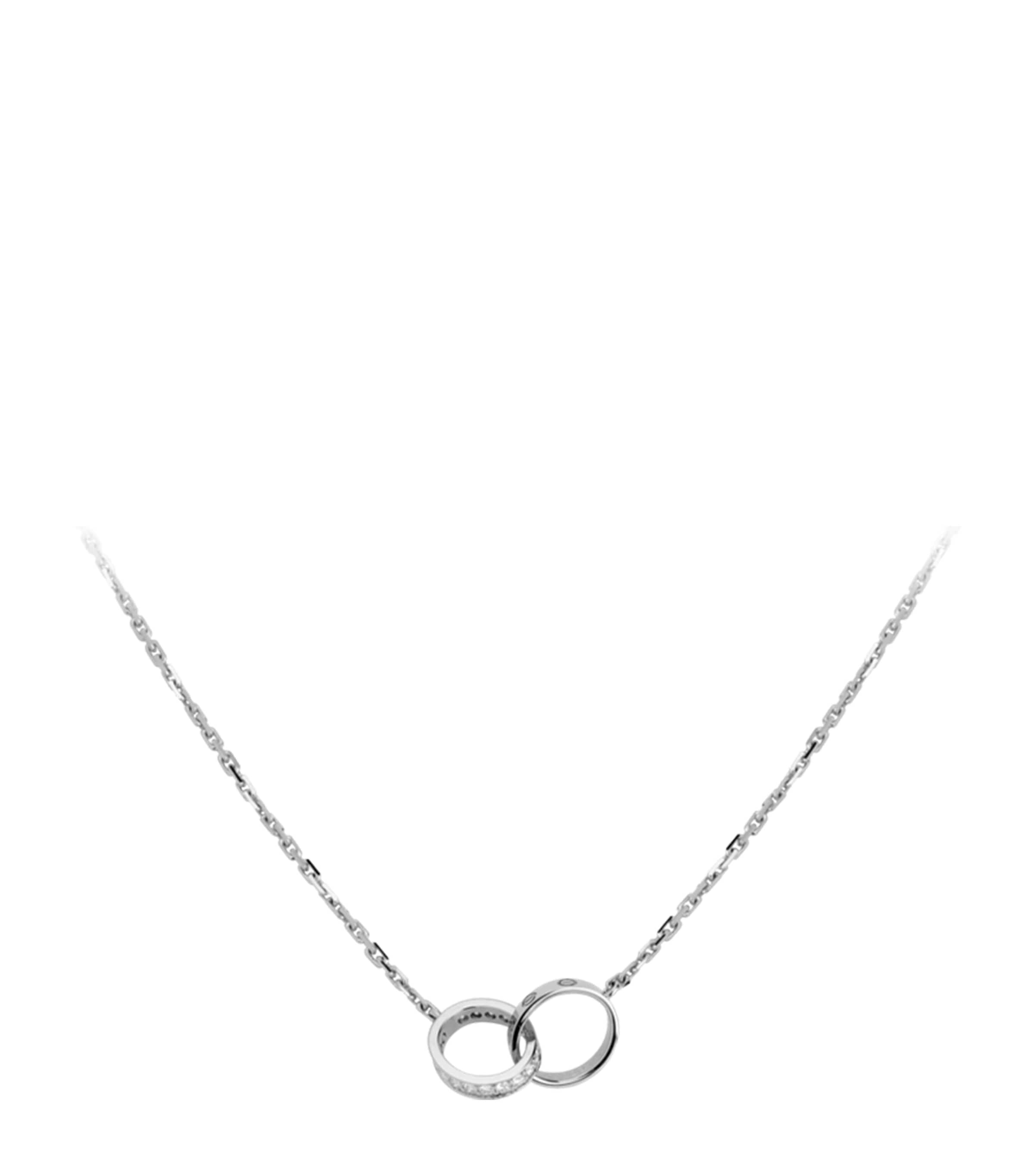 Cartier White Gold and Diamond LOVE Necklace White Gold