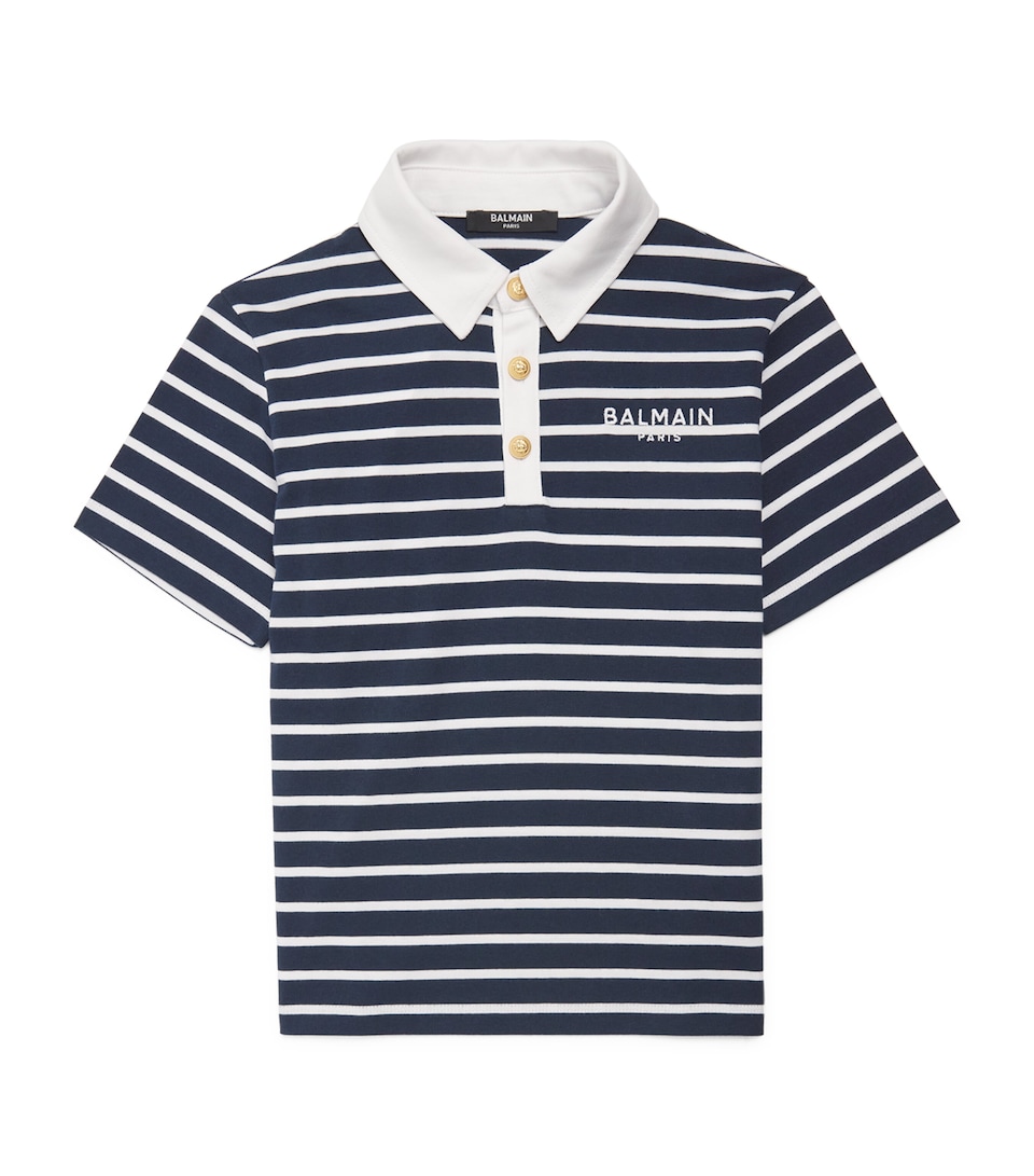 Cotton Stripe Polo Shirt (6-14 Years)