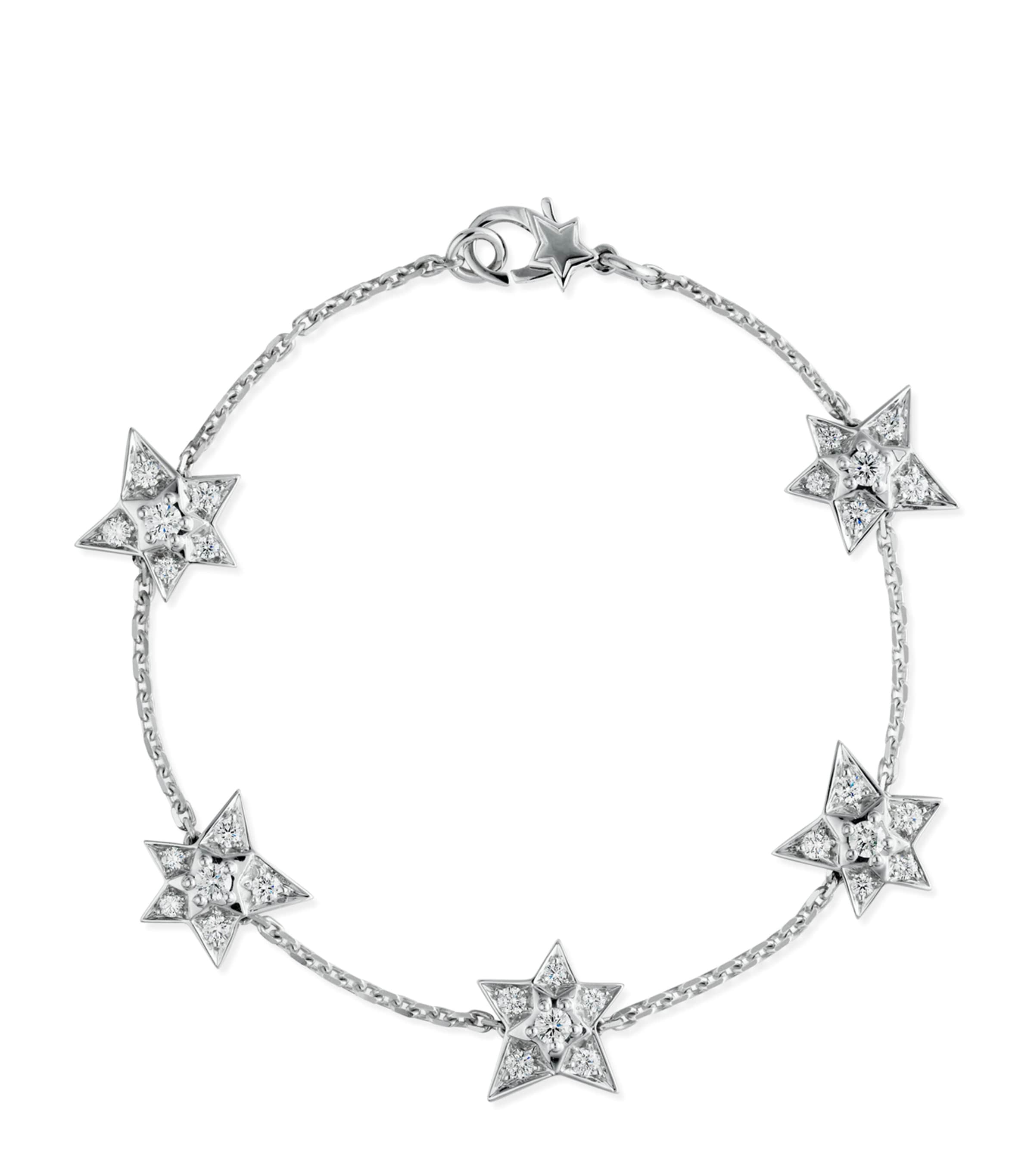 White Gold and Diamond Comète Géode Bracelet