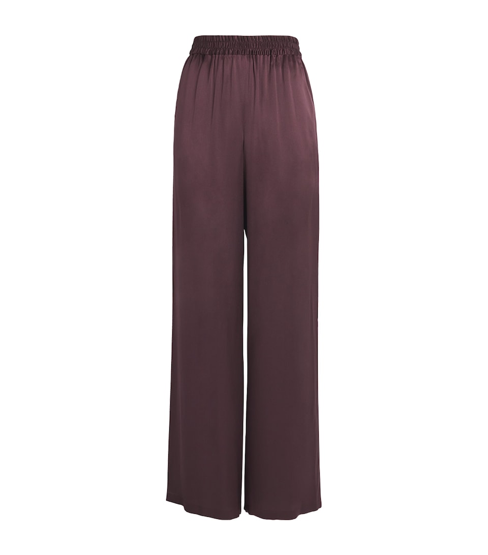 Silk Satin Palazzo Trousers