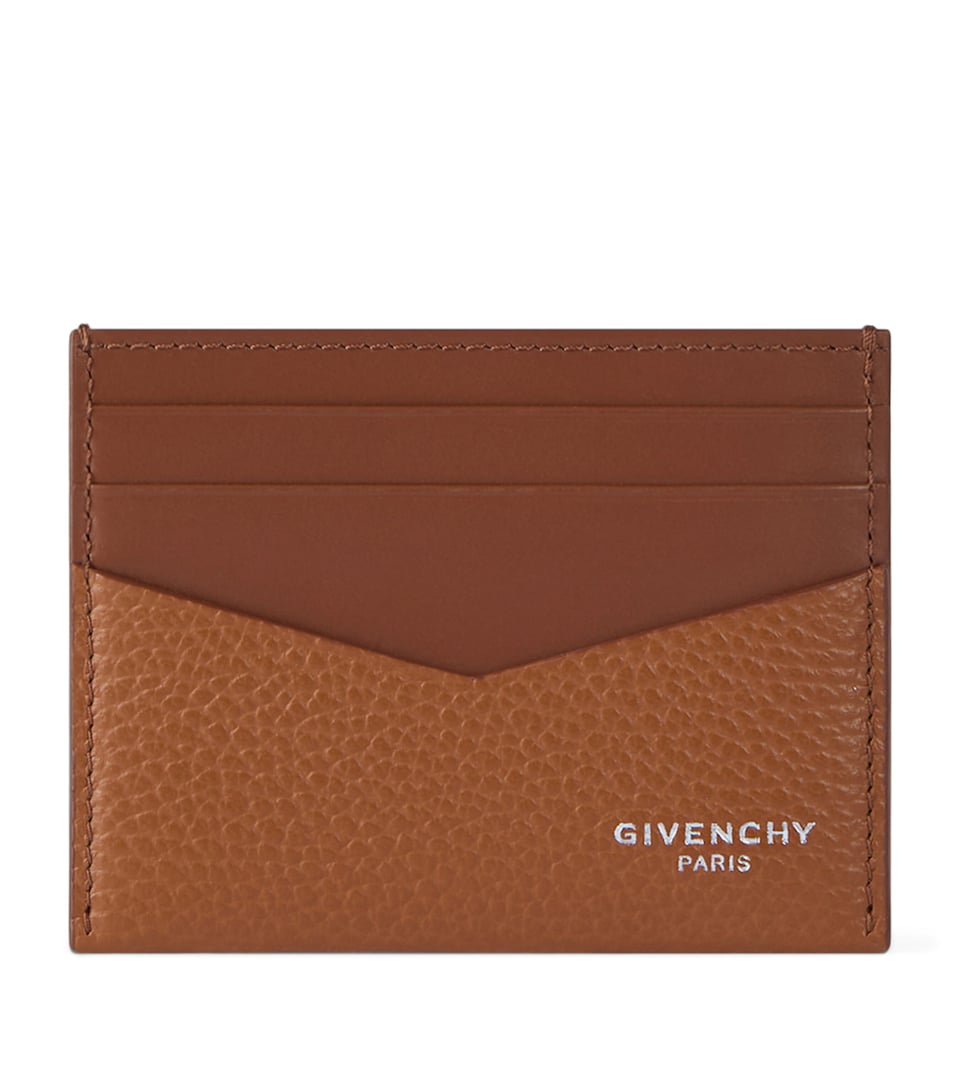 Givenchy Leather 2X3CC Card Holder Hazel
