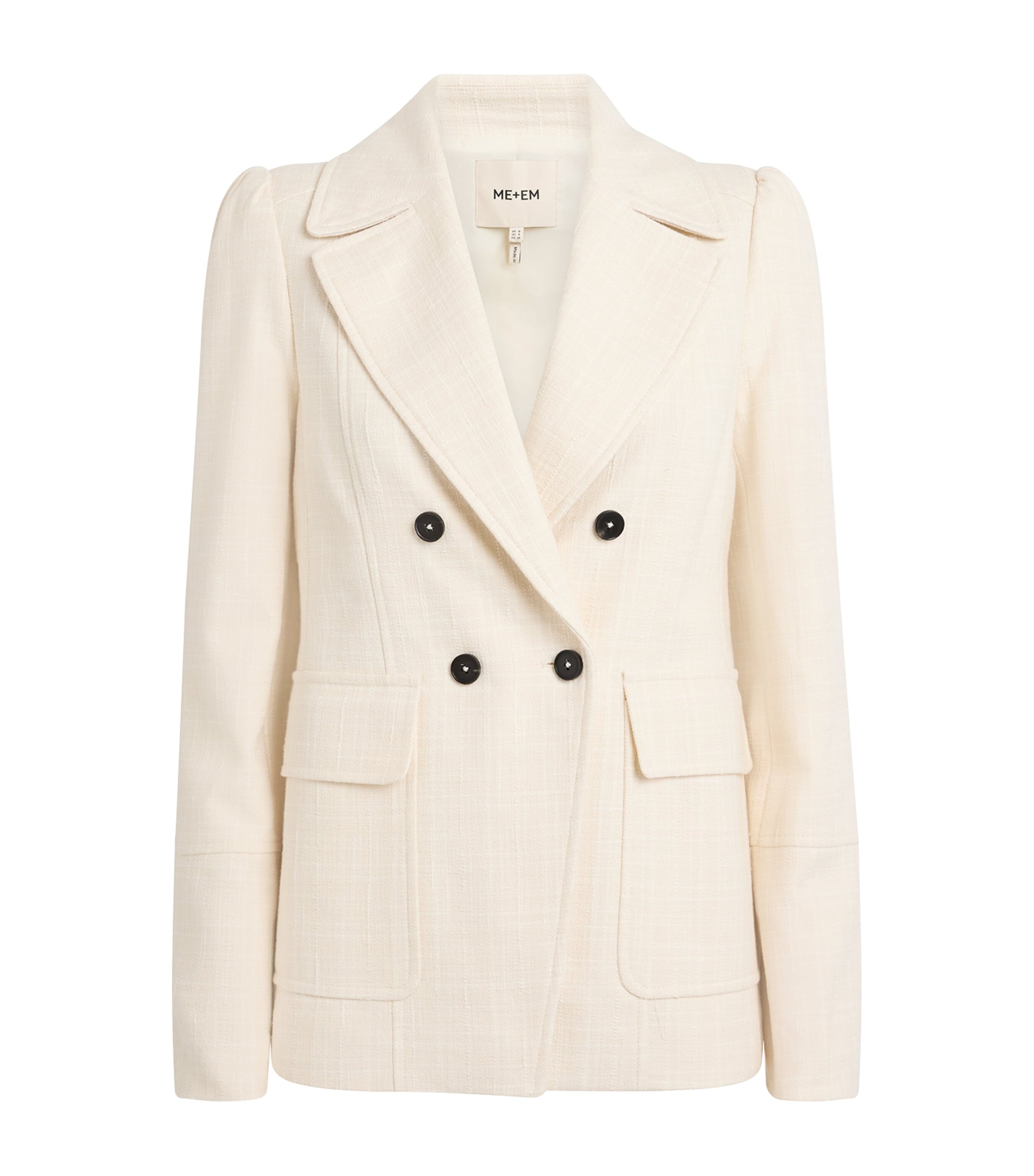 Cotton-Blend Textured Blazer